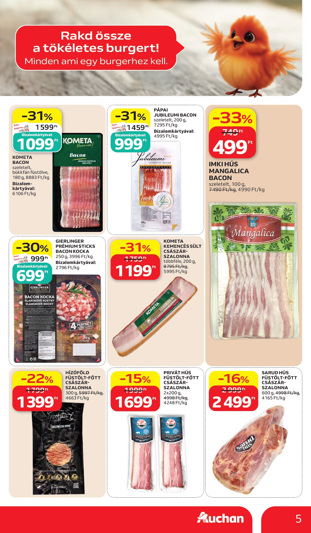 auchan - A jövőbeli Auchan hipermarket akciós újság csütörtöktől 2026.05.28.-tól szerdától 2026.06.03.-ig érvényes. - page: 5