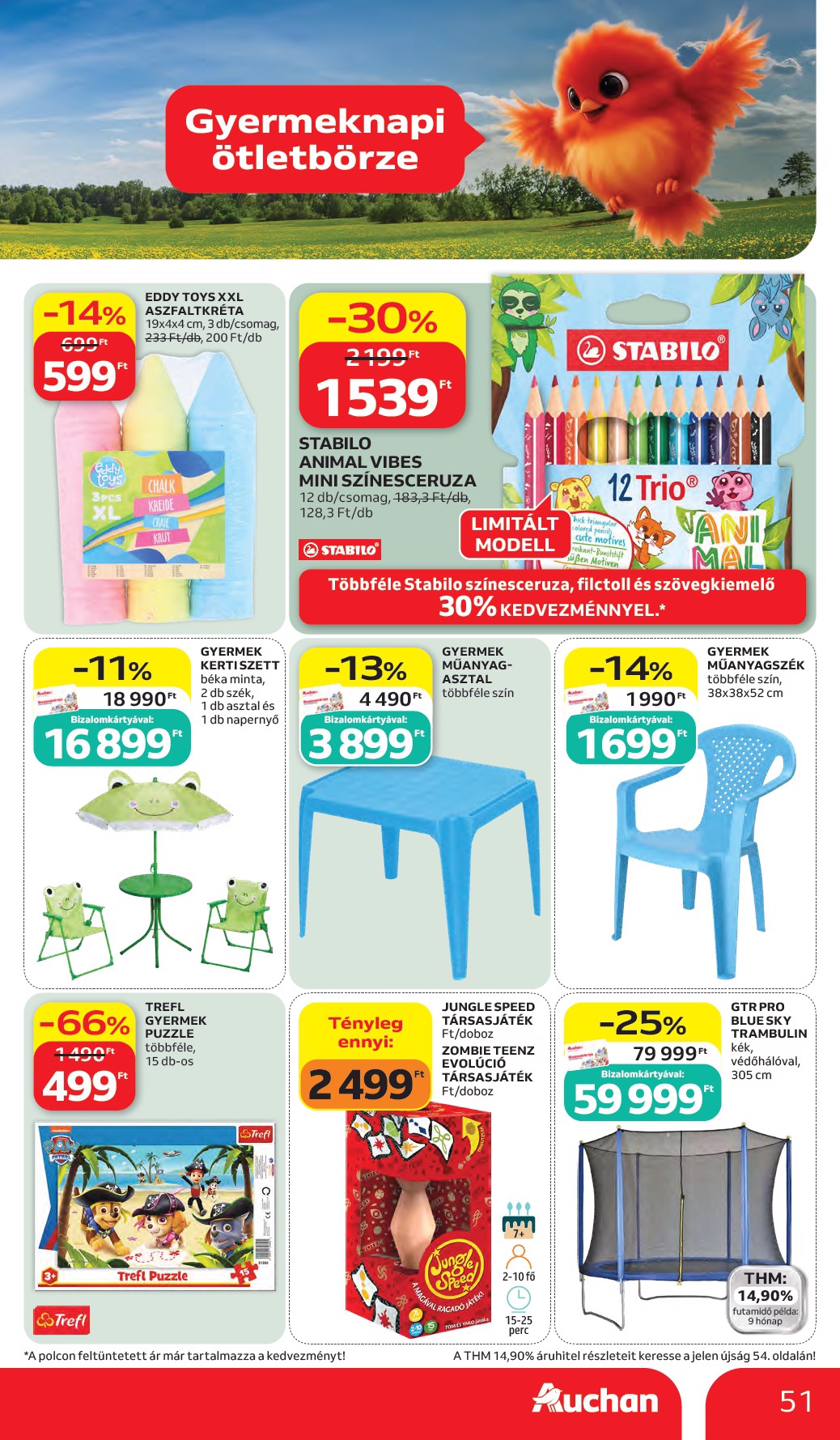 auchan - A jövőbeli Auchan hipermarket akciós újság csütörtöktől 2026.05.28.-tól szerdától 2026.06.03.-ig érvényes. - page: 51