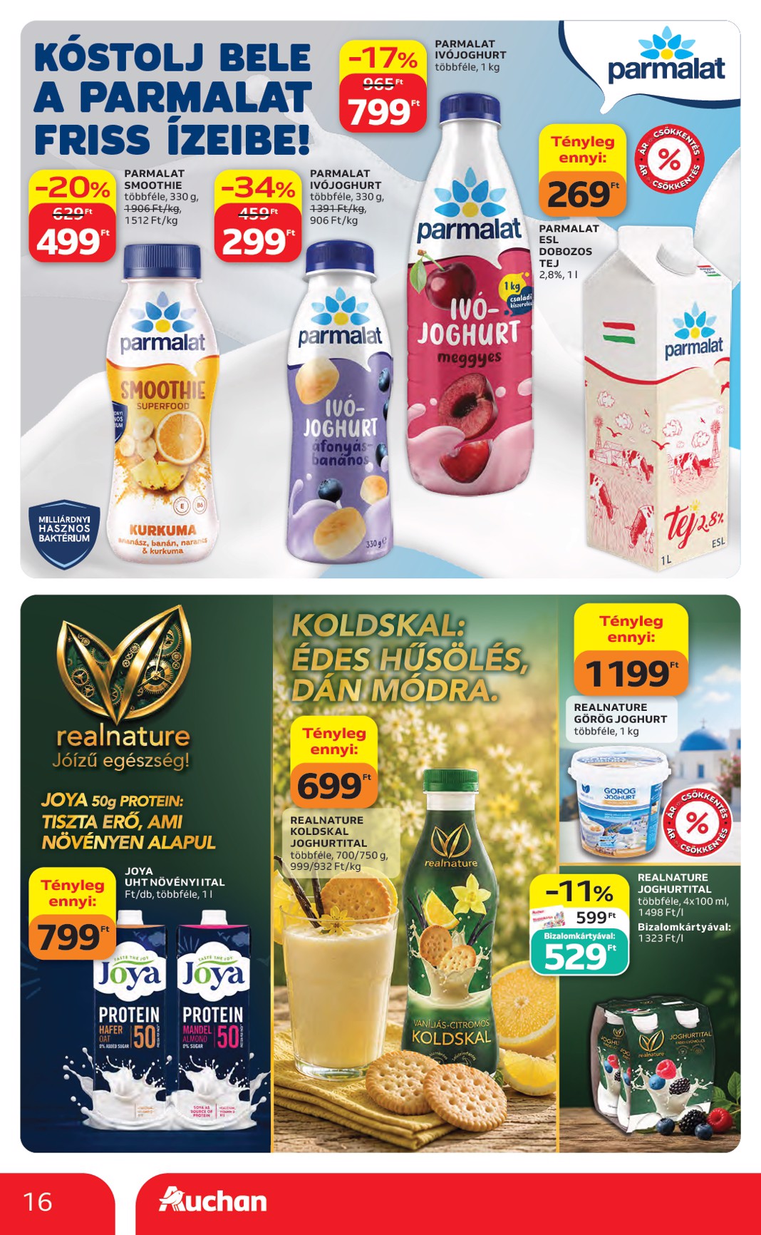 auchan - A jövőbeli Auchan hipermarket akciós újság csütörtöktől 2026.06.04.-tól szerdától 2026.06.10.-ig érvényes. - page: 16