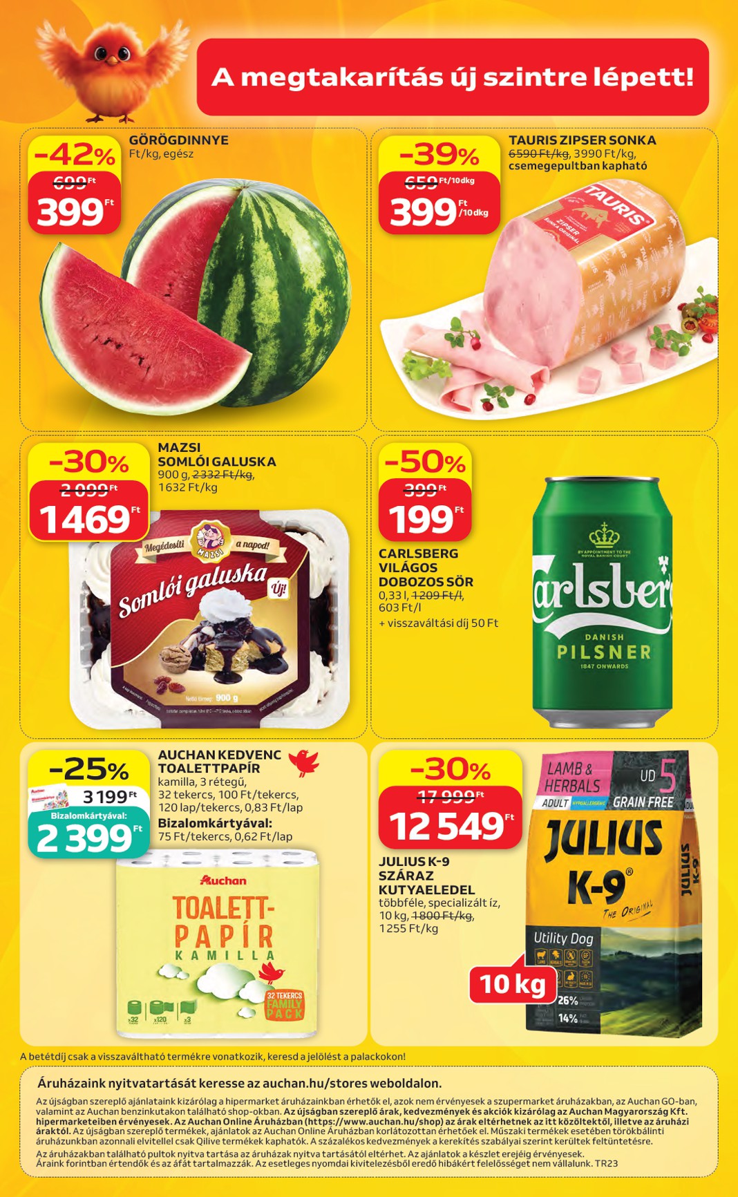auchan - A jövőbeli Auchan hipermarket akciós újság csütörtöktől 2026.06.04.-tól szerdától 2026.06.10.-ig érvényes. - page: 57