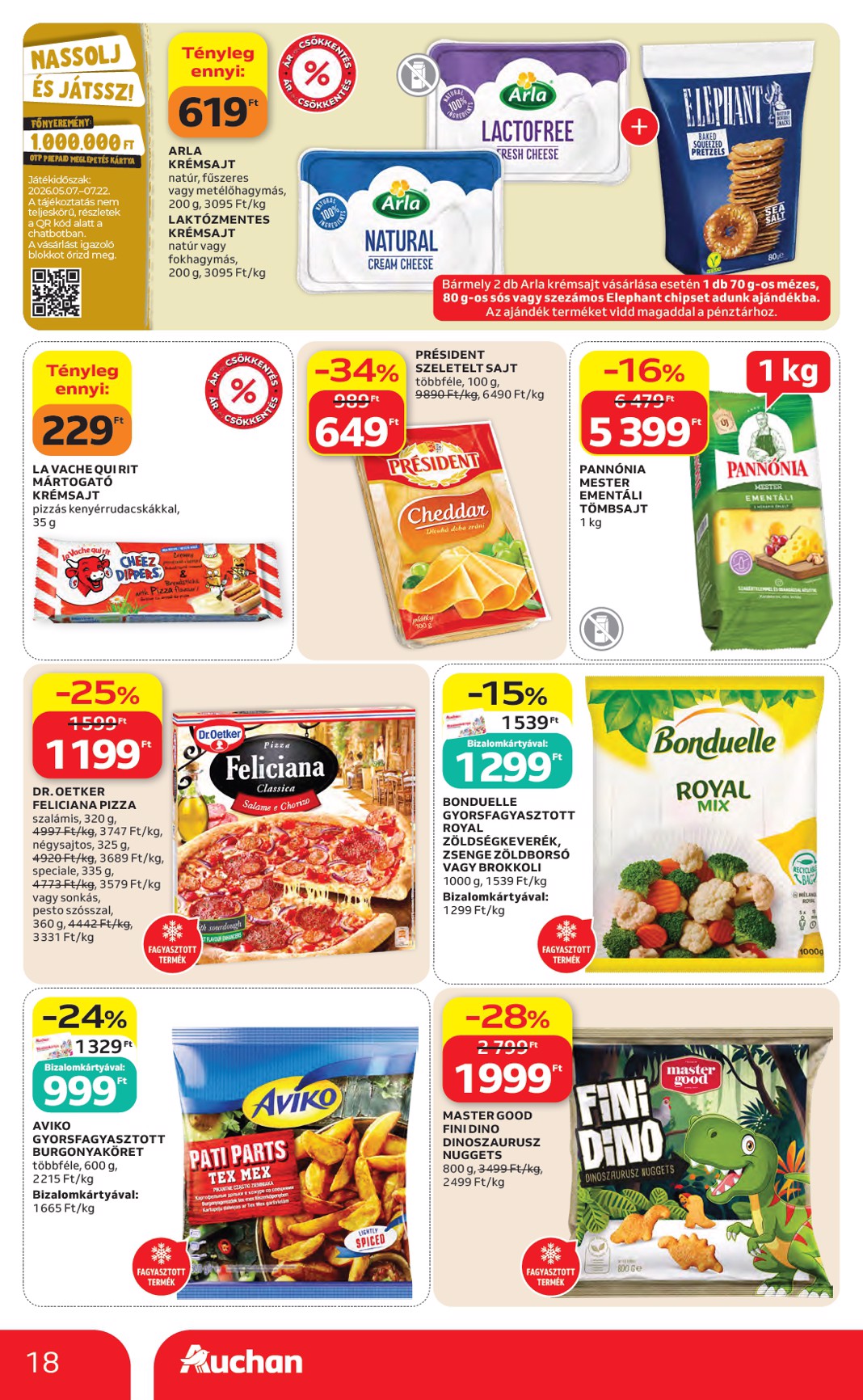 auchan - A jövőbeli Auchan hipermarket akciós újság csütörtöktől 2026.06.04.-tól szerdától 2026.06.10.-ig érvényes. - page: 18