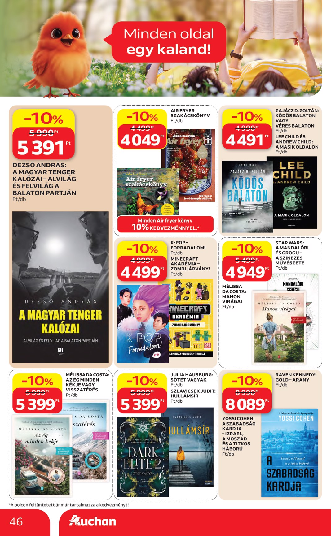 auchan - A jövőbeli Auchan hipermarket akciós újság csütörtöktől 2026.06.04.-tól szerdától 2026.06.10.-ig érvényes. - page: 46