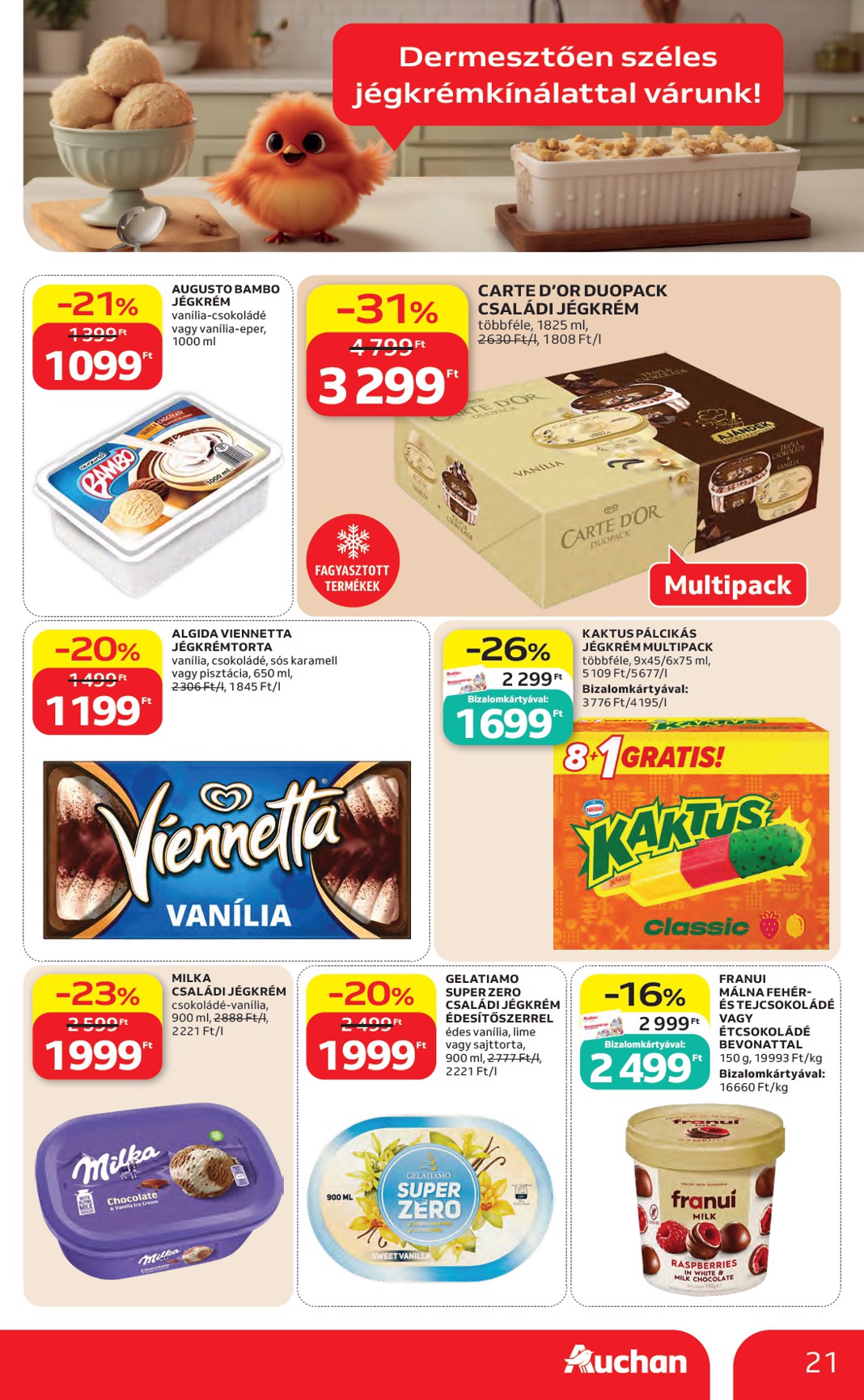auchan - A jövőbeli Auchan hipermarket akciós újság csütörtöktől 2026.06.04.-tól szerdától 2026.06.10.-ig érvényes. - page: 21