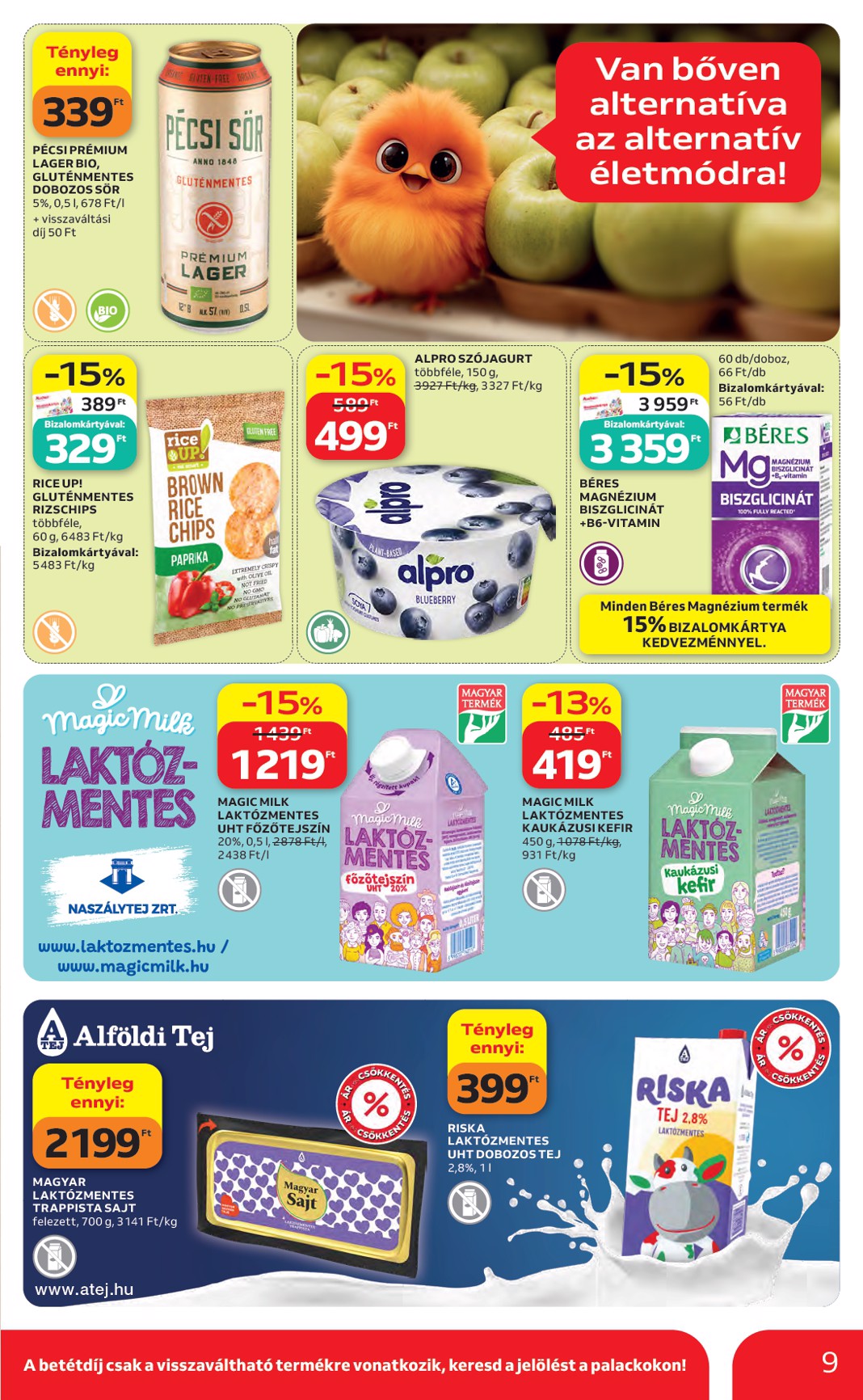 auchan - A jövőbeli Auchan hipermarket akciós újság csütörtöktől 2026.06.04.-tól szerdától 2026.06.10.-ig érvényes. - page: 9