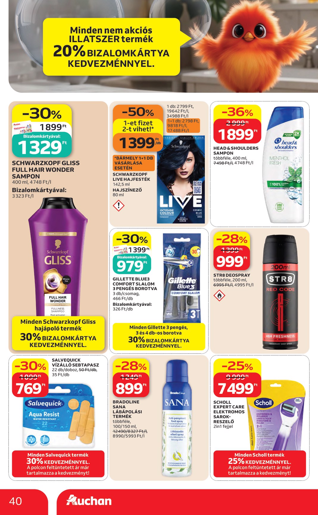 auchan - A jövőbeli Auchan hipermarket akciós újság csütörtöktől 2026.06.04.-tól szerdától 2026.06.10.-ig érvényes. - page: 40