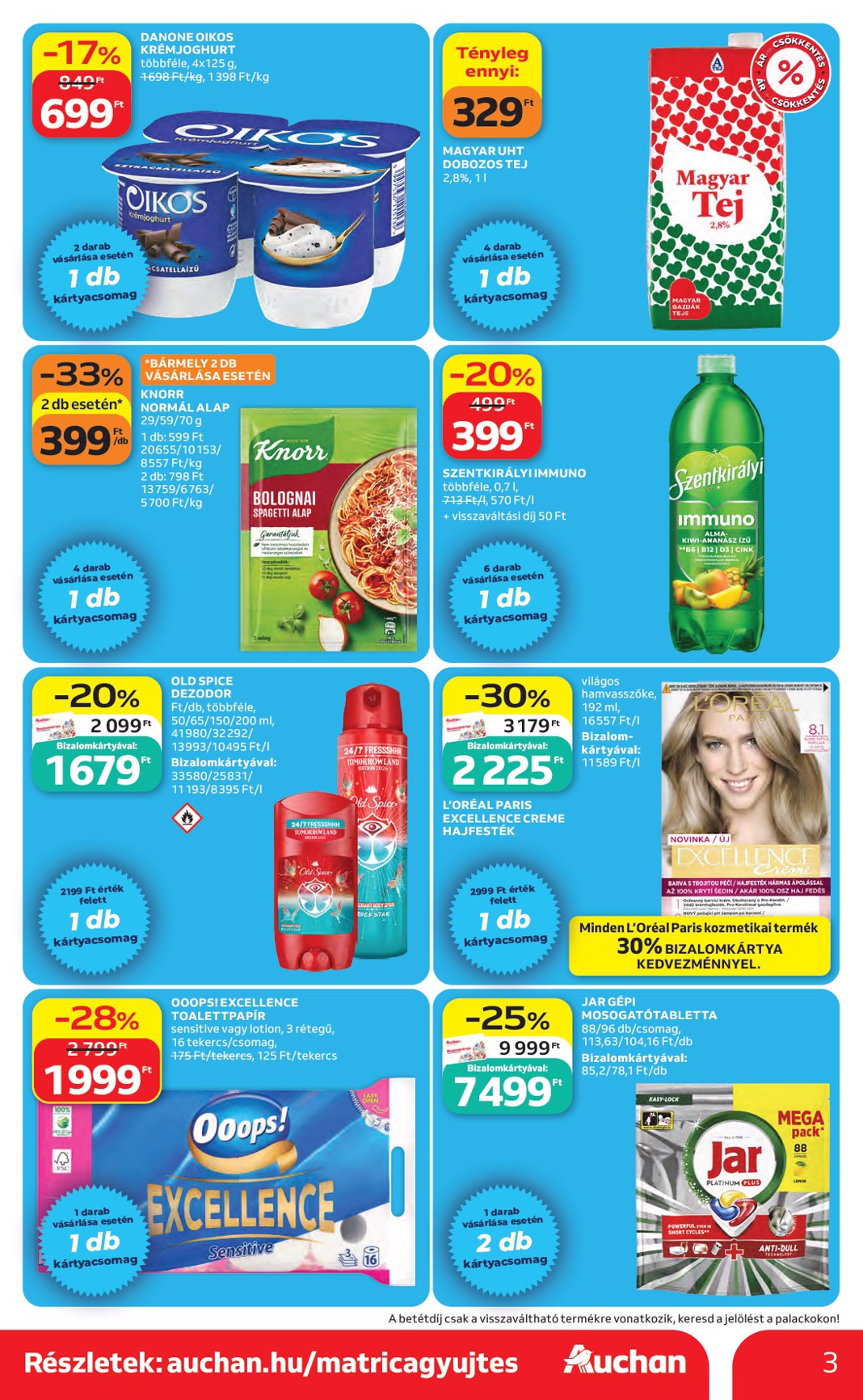 auchan - A jövőbeli Auchan hipermarket akciós újság csütörtöktől 2026.06.04.-tól szerdától 2026.06.10.-ig érvényes. - page: 3