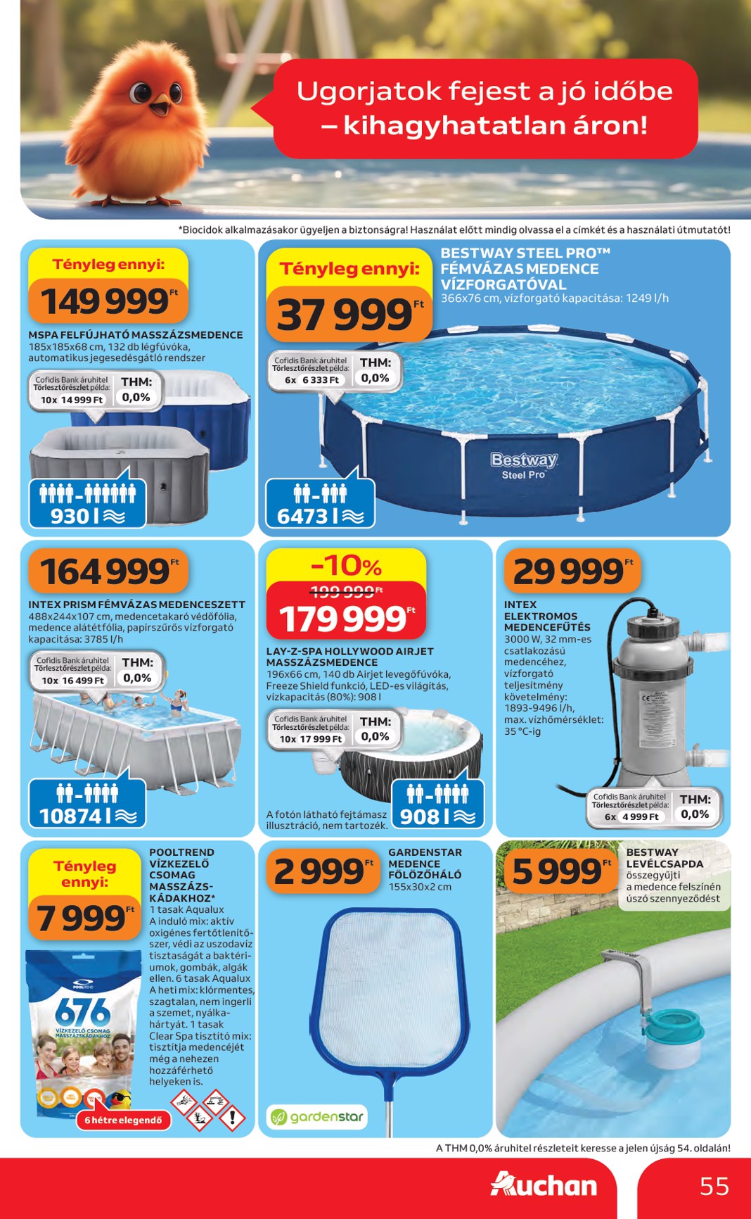 auchan - A jövőbeli Auchan hipermarket akciós újság csütörtöktől 2026.06.04.-tól szerdától 2026.06.10.-ig érvényes. - page: 56