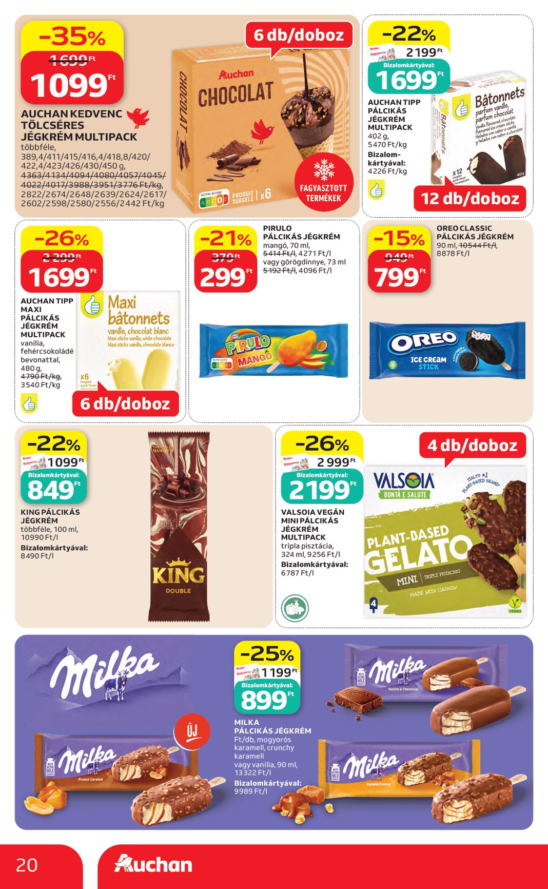 auchan - A jövőbeli Auchan hipermarket akciós újság csütörtöktől 2026.06.04.-tól szerdától 2026.06.10.-ig érvényes. - page: 20