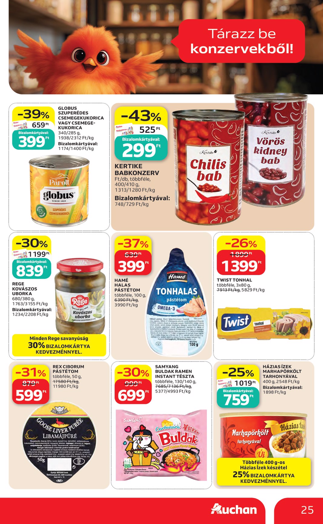 auchan - A jövőbeli Auchan hipermarket akciós újság csütörtöktől 2026.06.04.-tól szerdától 2026.06.10.-ig érvényes. - page: 25