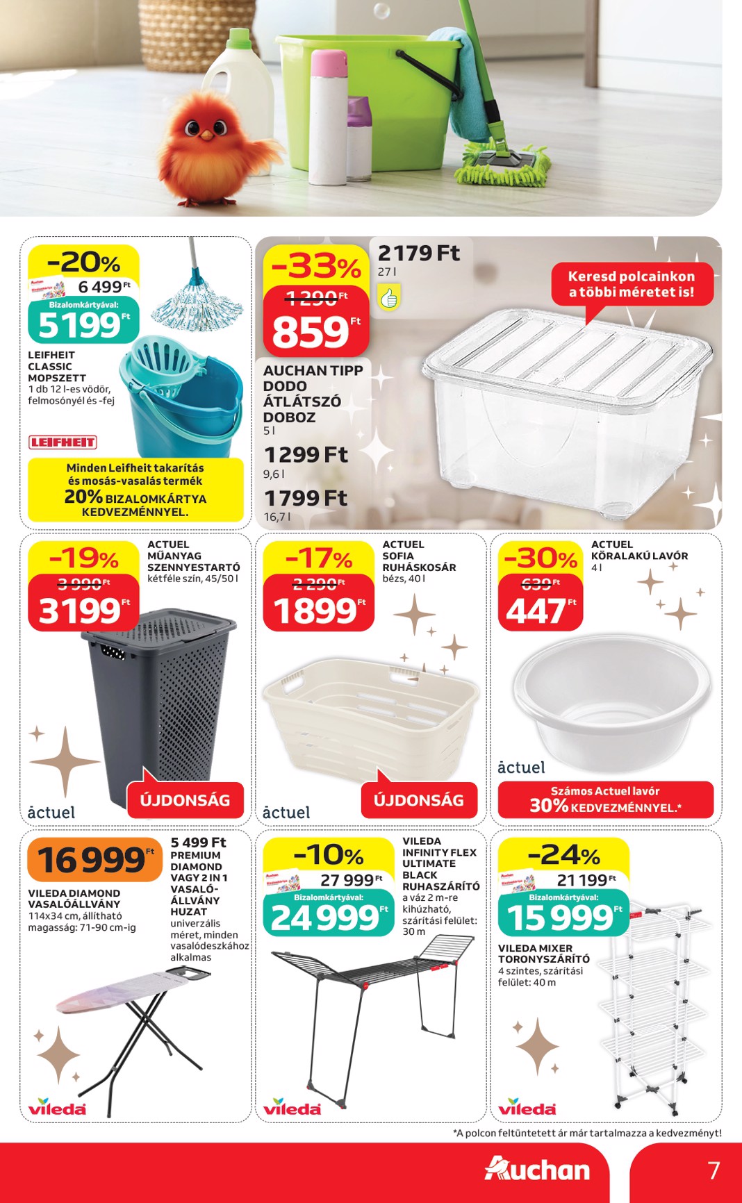 auchan - A jövőbeli Auchan - Fehér hetek ajánlatai akciós újság csütörtöktől 2026.06.04.-tól szerdától 2026.06.17.-ig érvényes. - page: 7