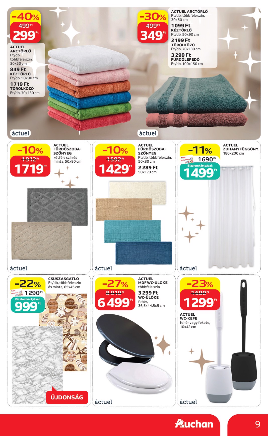 auchan - A jövőbeli Auchan - Fehér hetek ajánlatai akciós újság csütörtöktől 2026.06.04.-tól szerdától 2026.06.17.-ig érvényes. - page: 9