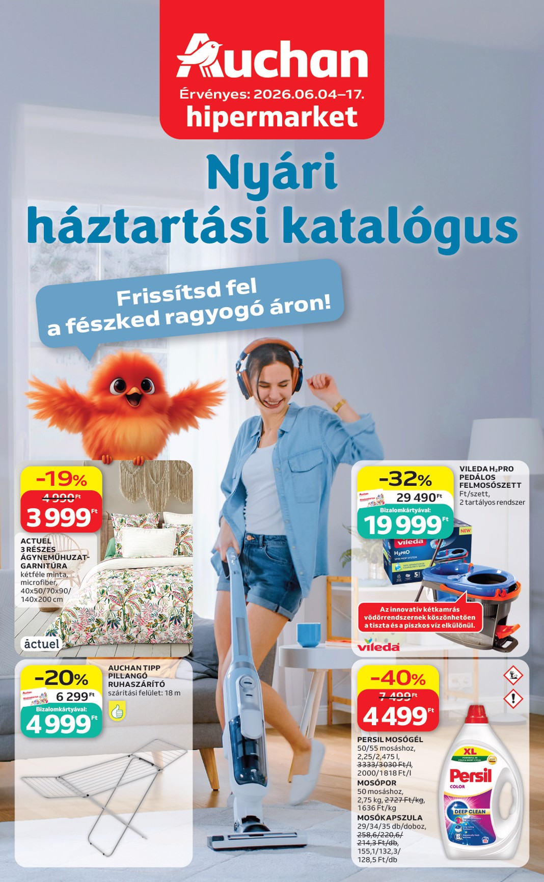 auchan - A jövőbeli Auchan - Fehér hetek ajánlatai akciós újság csütörtöktől 2026.06.04.-tól szerdától 2026.06.17.-ig érvényes.