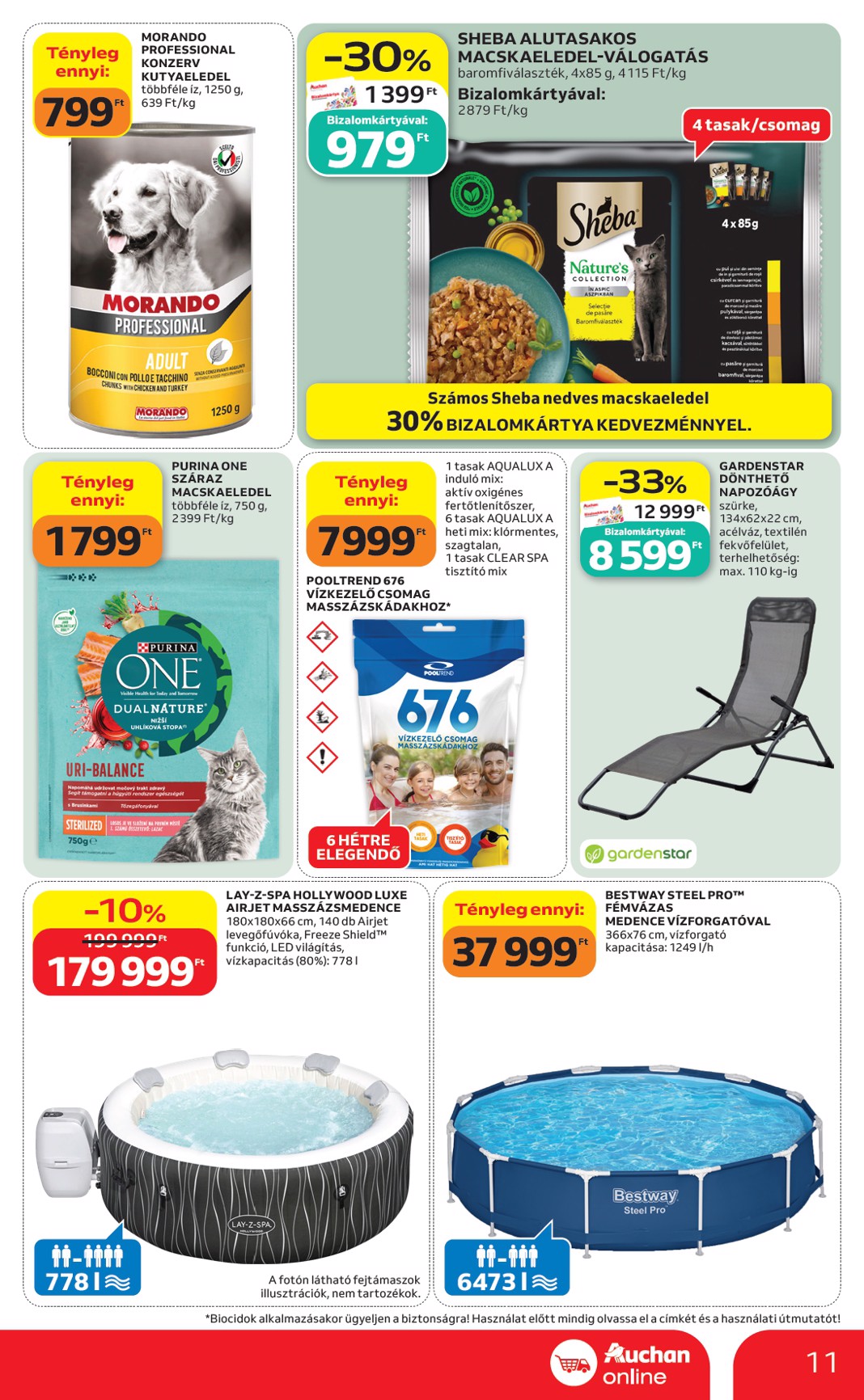 auchan - A jövőbeli Auchan szupermarket akciós újság csütörtöktől 2026.06.04.-tól szerdától 2026.06.10.-ig érvényes. - page: 11