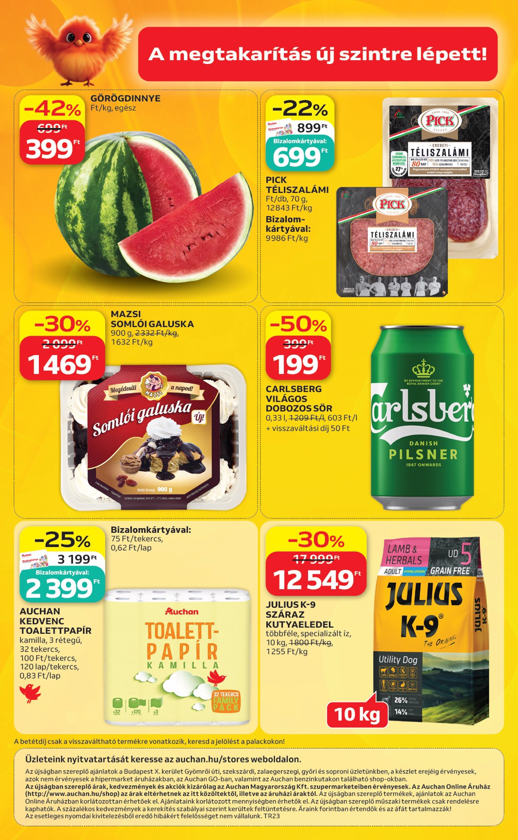 auchan - A jövőbeli Auchan szupermarket akciós újság csütörtöktől 2026.06.04.-tól szerdától 2026.06.10.-ig érvényes. - page: 12