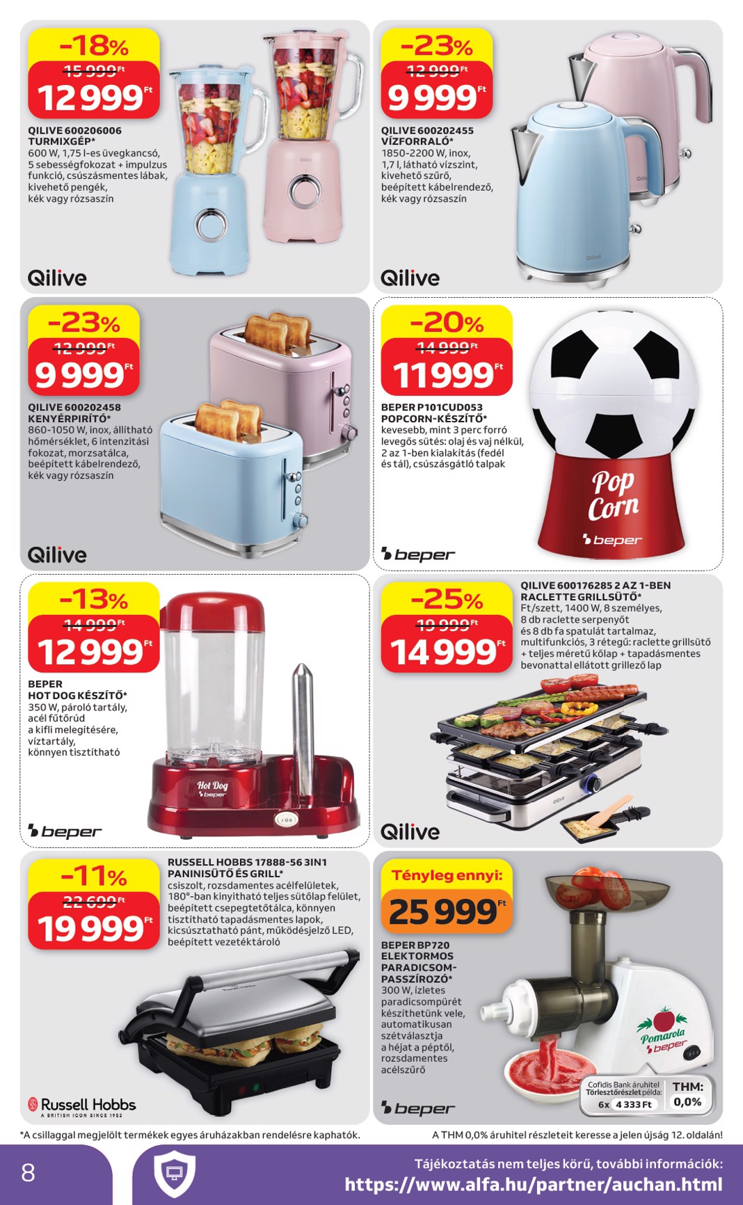 auchan - A jövőbeli Auchan - Műszaki cikk ajánlataink akciós újság csütörtöktől 2026.06.04.-tól szerdától 2026.06.17.-ig érvényes. - page: 8