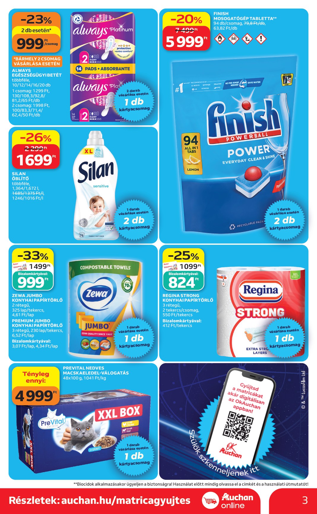 auchan - Aktuális Auchan Szupermarket szórólap érvényes csütörtöktől 2026.06.18.-től szerdától 2026.06.24.-ig - page: 3
