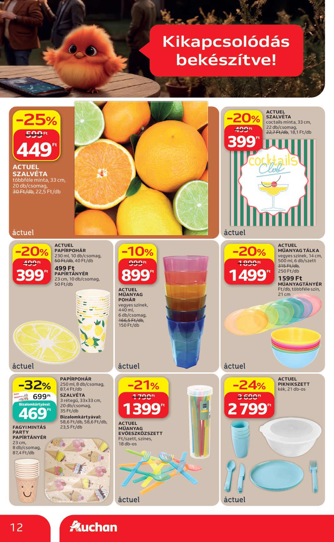 auchan - Aktuális Auchan Hipermarket - Grill ajánlataink szórólap érvényes csütörtöktől 2026.06.18.-től szerdától 2026.06.24.-ig - page: 12