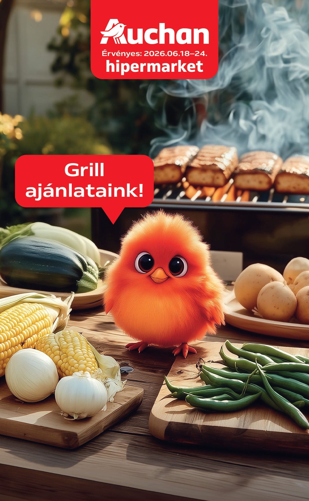 auchan - Aktuális Auchan Hipermarket - Grill ajánlataink szórólap érvényes csütörtöktől 2026.06.18.-től szerdától 2026.06.24.-ig