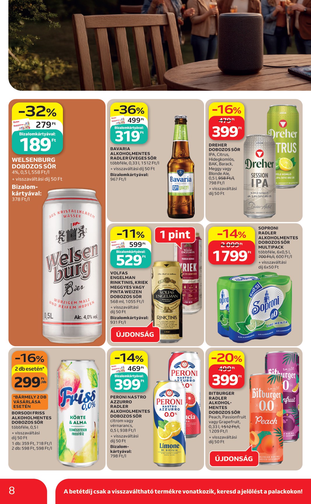 auchan - Aktuális Auchan Hipermarket - Grill ajánlataink szórólap érvényes csütörtöktől 2026.06.18.-től szerdától 2026.06.24.-ig - page: 8