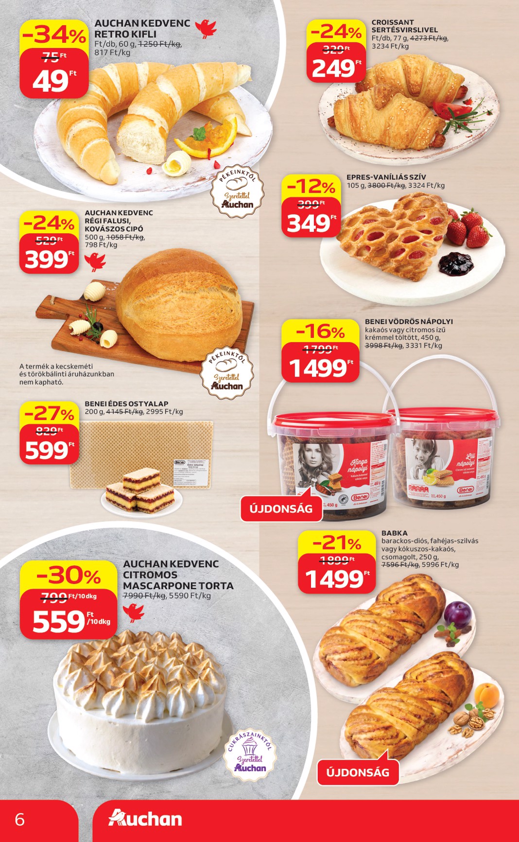 auchan - Aktuális Auchan Hipermarket szórólap érvényes csütörtöktől 2026.06.18.-től szerdától 2026.06.24.-ig - page: 6