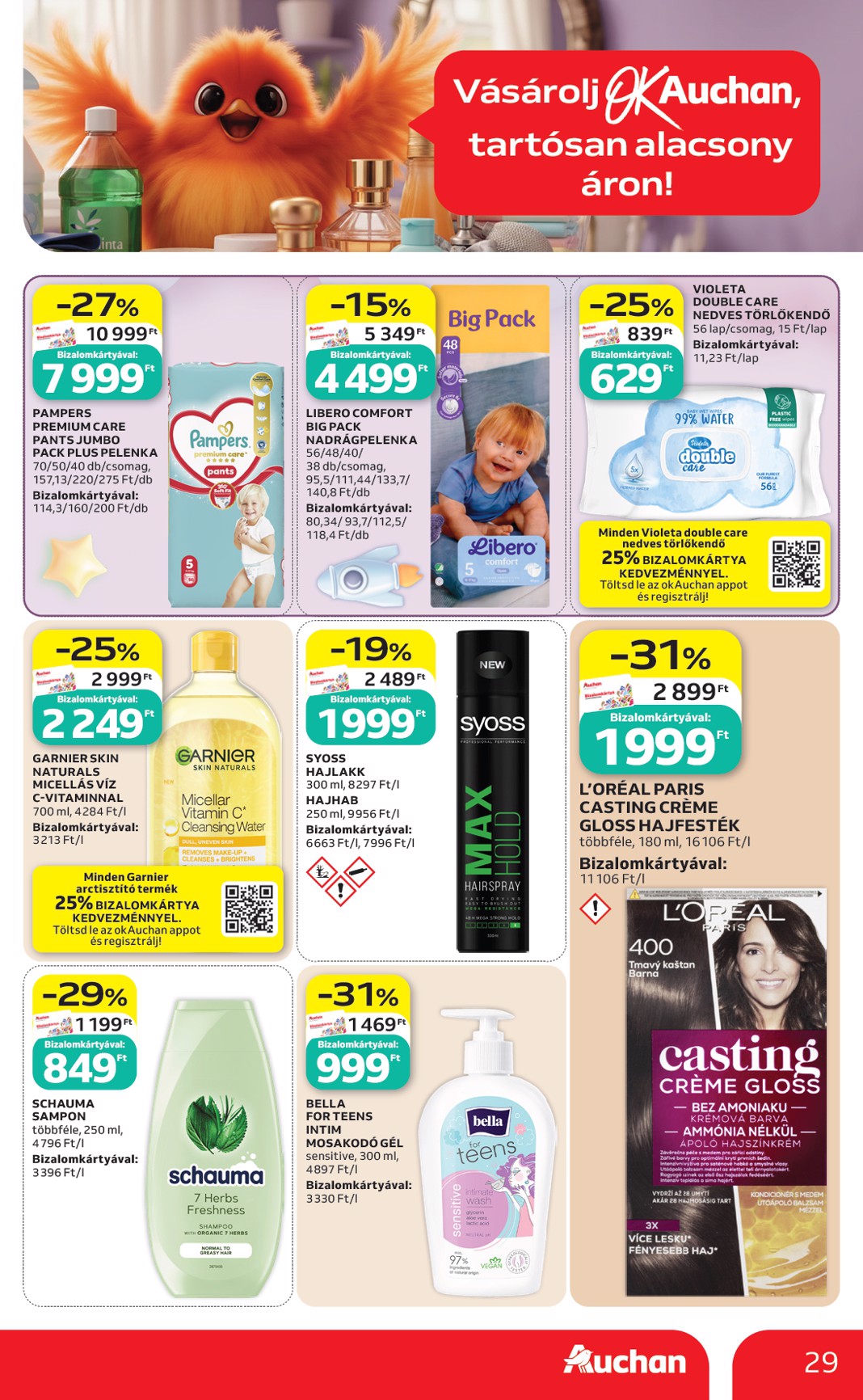 auchan - Aktuális Auchan Hipermarket szórólap érvényes csütörtöktől 2026.06.18.-től szerdától 2026.06.24.-ig - page: 29