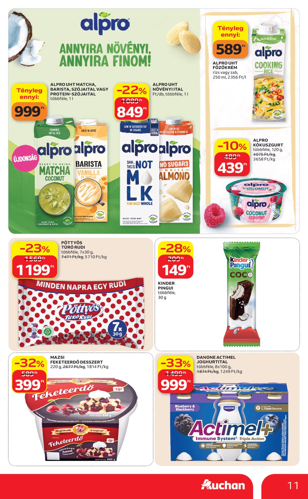 auchan - Aktuális Auchan Hipermarket szórólap érvényes csütörtöktől 2026.06.18.-től szerdától 2026.06.24.-ig - page: 11
