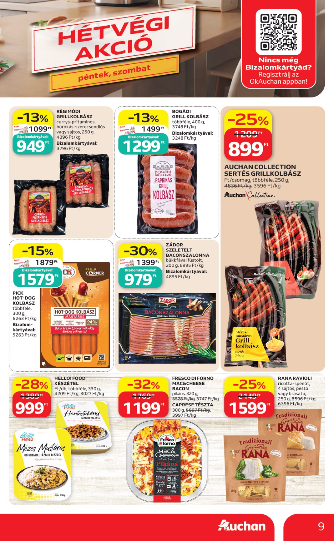 auchan - Aktuális Auchan Hipermarket szórólap érvényes csütörtöktől 2026.06.18.-től szerdától 2026.06.24.-ig - page: 9