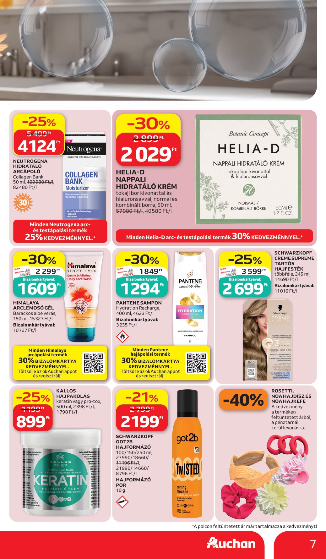 auchan - A jövőbeli Auchan Hipermarket - Szépség ajánlataink akciós újság csütörtöktől 2026.07.02.-tól szerdától 2026.07.15.-ig érvényes. - page: 7