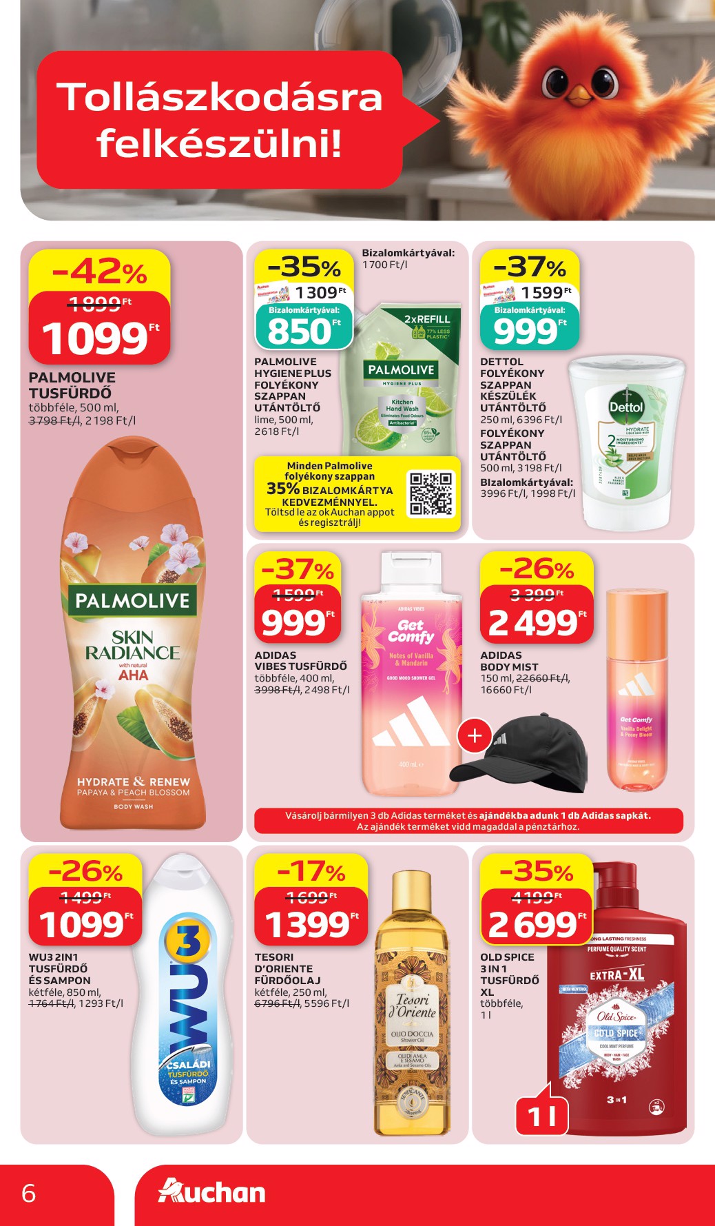 auchan - A jövőbeli Auchan Hipermarket - Szépség ajánlataink akciós újság csütörtöktől 2026.07.02.-tól szerdától 2026.07.15.-ig érvényes. - page: 6