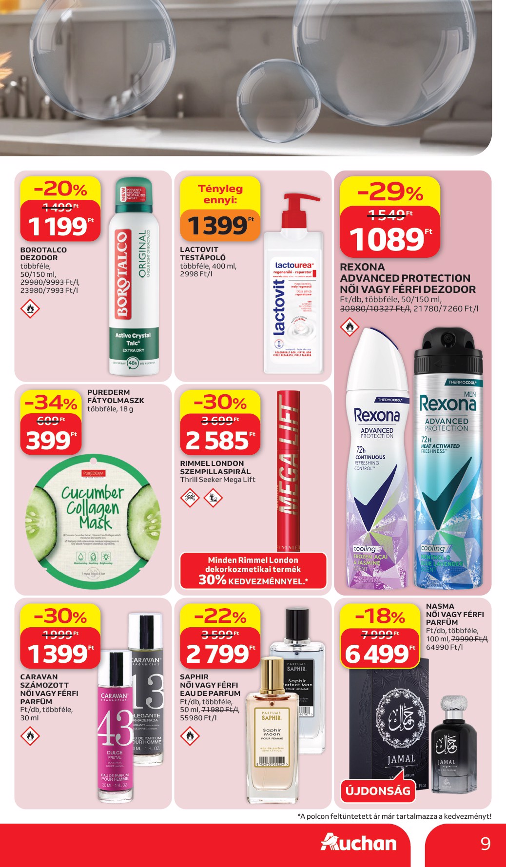 auchan - A jövőbeli Auchan Hipermarket - Szépség ajánlataink akciós újság csütörtöktől 2026.07.02.-tól szerdától 2026.07.15.-ig érvényes. - page: 9
