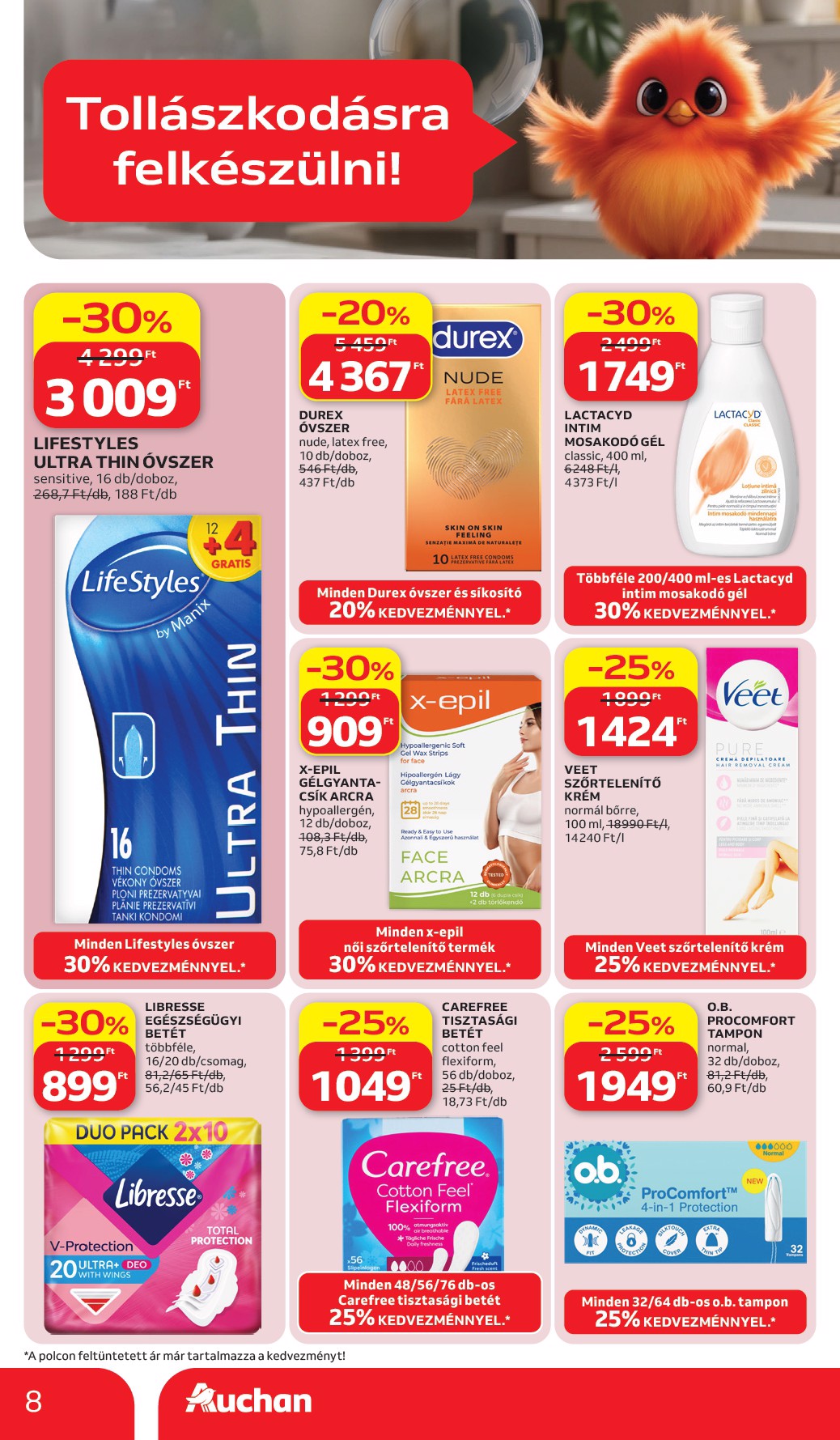 auchan - A jövőbeli Auchan Hipermarket - Szépség ajánlataink akciós újság csütörtöktől 2026.07.02.-tól szerdától 2026.07.15.-ig érvényes. - page: 8