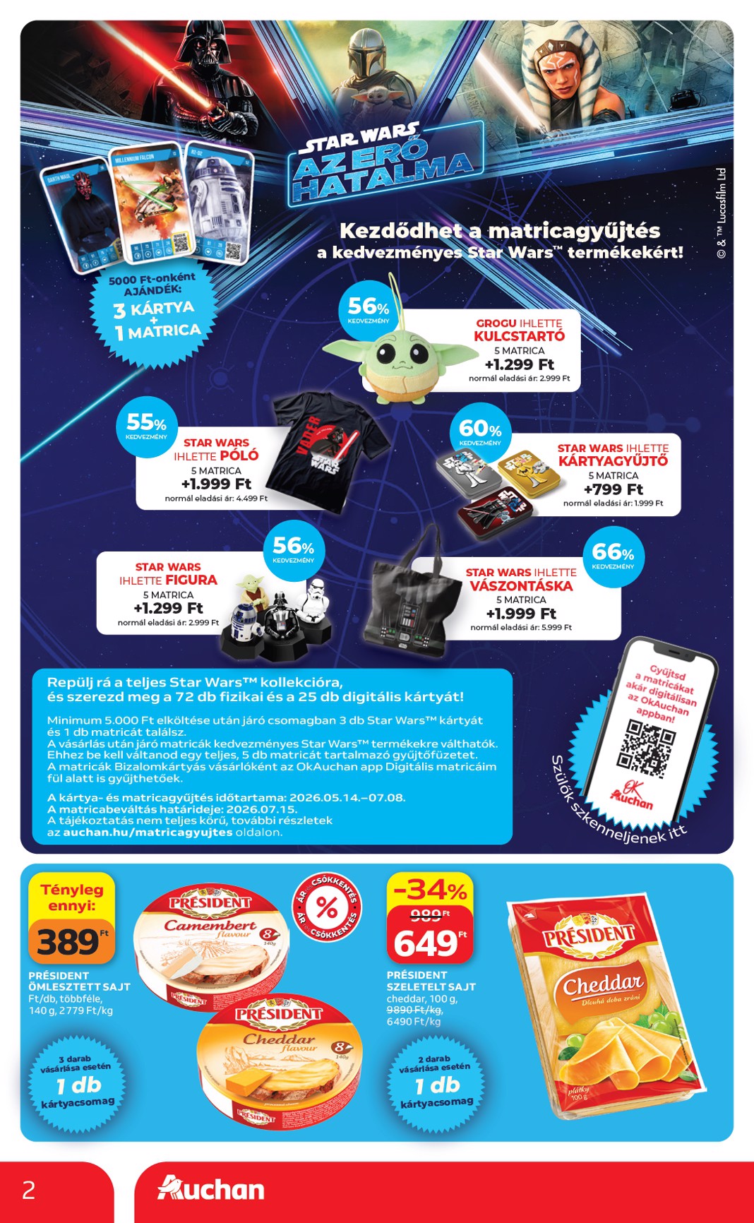 auchan - A jövőbeli Auchan szupermarket akciós újság csütörtöktől 2026.07.02.-tól szerdától 2026.07.08.-ig érvényes. - page: 2