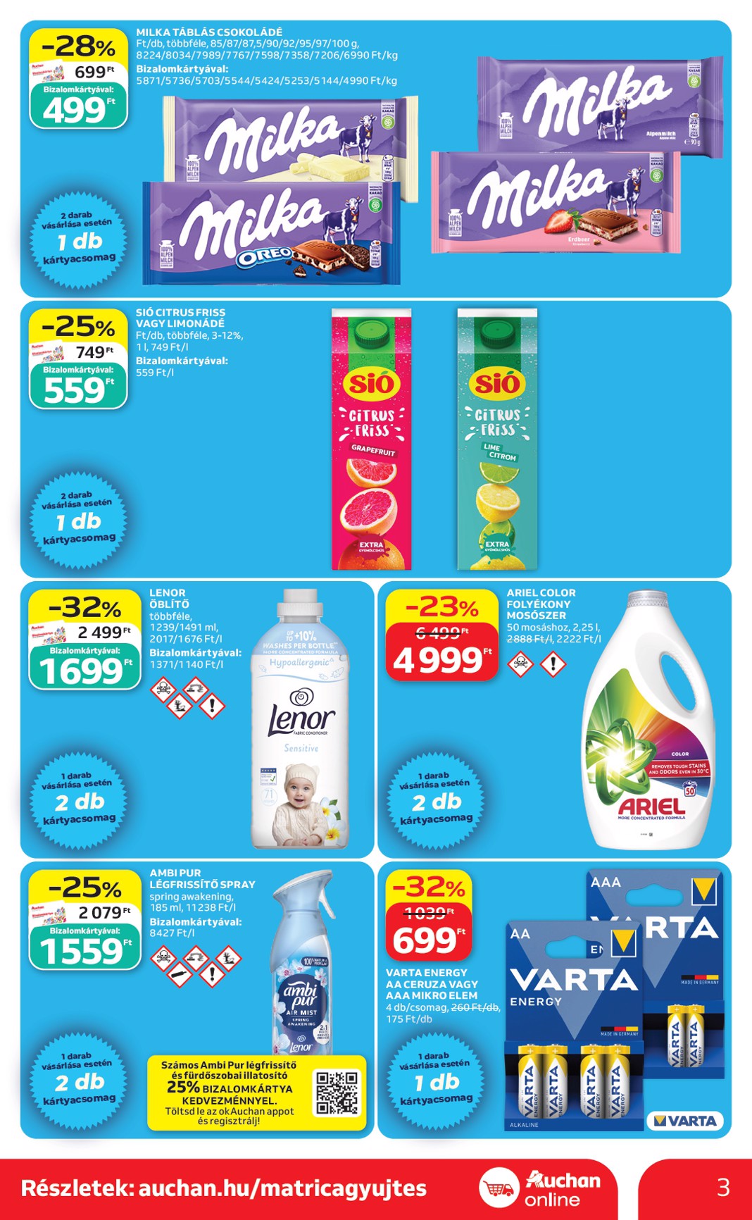 auchan - A jövőbeli Auchan szupermarket akciós újság csütörtöktől 2026.07.02.-tól szerdától 2026.07.08.-ig érvényes. - page: 3