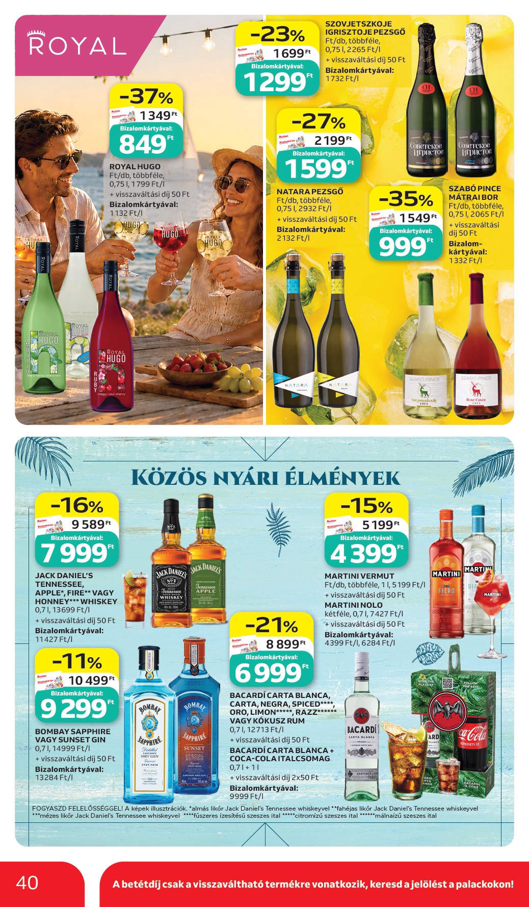 auchan - A jövőbeli Auchan Hipermarket akciós újság csütörtöktől 2026.07.02.-tól szerdától 2026.07.08.-ig érvényes. - page: 40