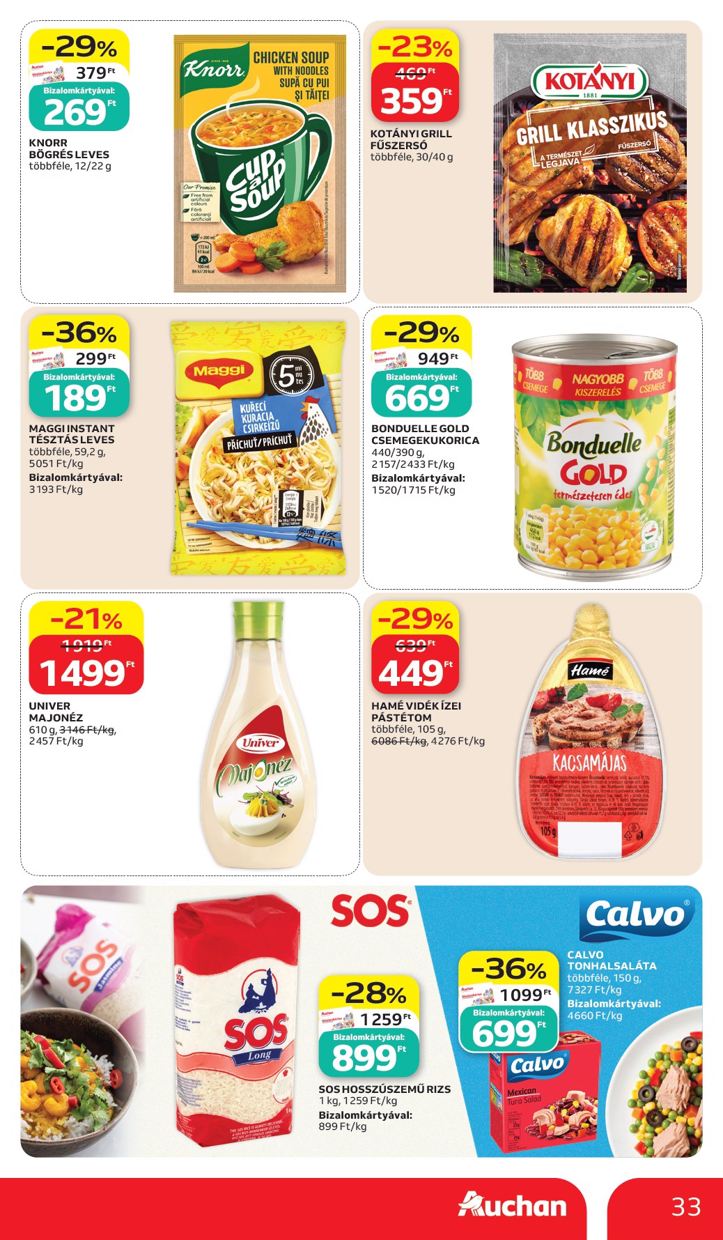 auchan - A jövőbeli Auchan Hipermarket akciós újság csütörtöktől 2026.07.02.-tól szerdától 2026.07.08.-ig érvényes. - page: 33