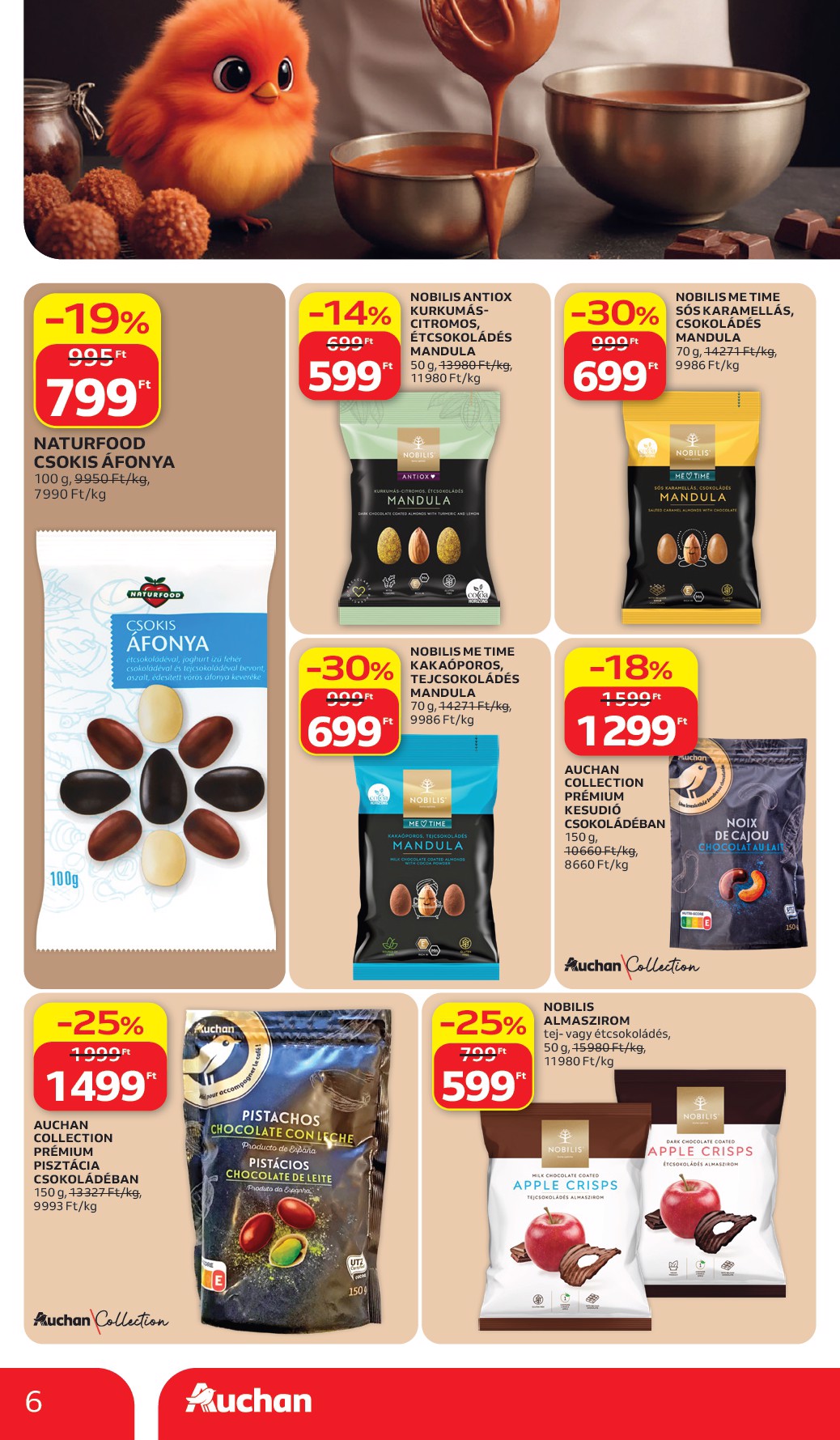 auchan - A jövőbeli Auchan Hipermarket akciós újság csütörtöktől 2026.07.02.-tól szerdától 2026.07.08.-ig érvényes. - page: 6