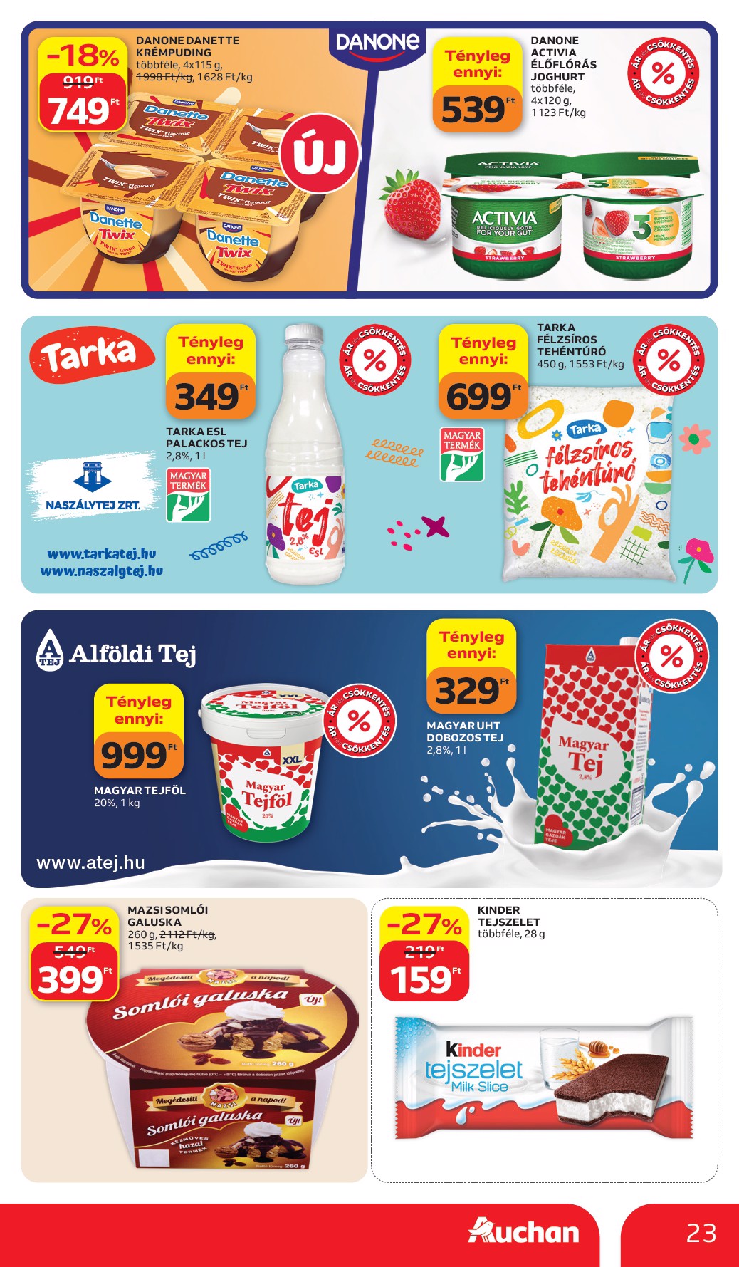 auchan - A jövőbeli Auchan Hipermarket akciós újság csütörtöktől 2026.07.02.-tól szerdától 2026.07.08.-ig érvényes. - page: 23