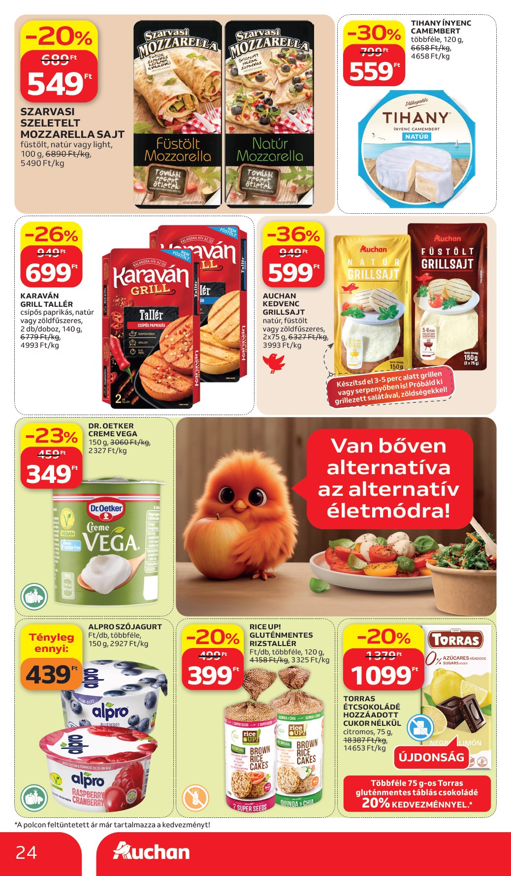 auchan - A jövőbeli Auchan Hipermarket akciós újság csütörtöktől 2026.07.02.-tól szerdától 2026.07.08.-ig érvényes. - page: 24