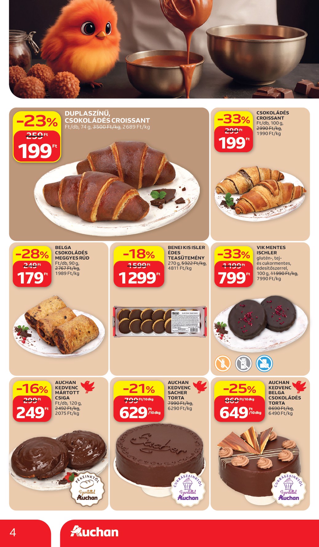 auchan - A jövőbeli Auchan Hipermarket akciós újság csütörtöktől 2026.07.02.-tól szerdától 2026.07.08.-ig érvényes. - page: 4