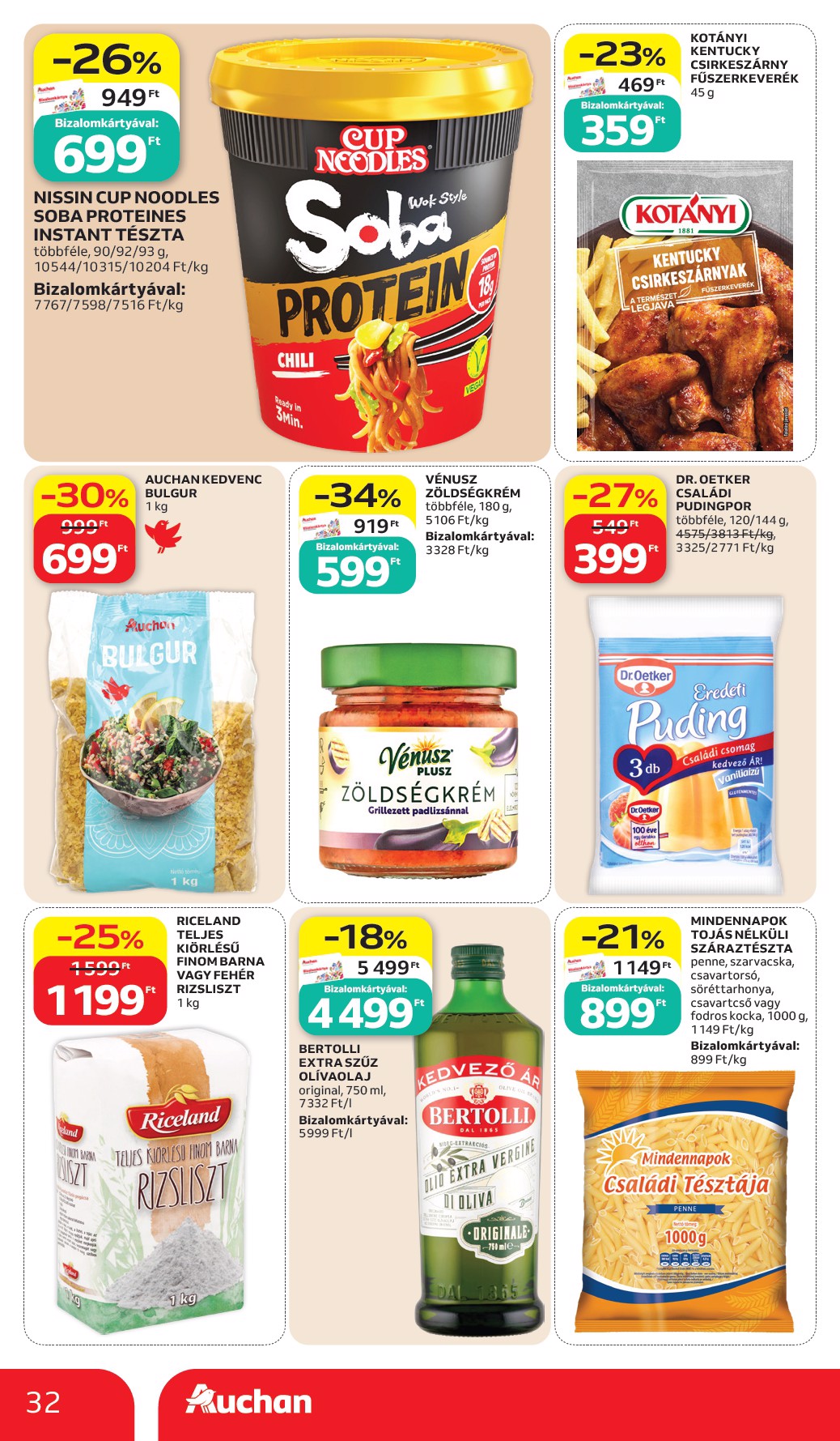 auchan - A jövőbeli Auchan Hipermarket akciós újság csütörtöktől 2026.07.02.-tól szerdától 2026.07.08.-ig érvényes. - page: 32