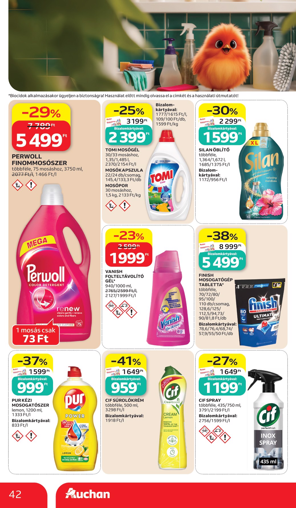 auchan - A jövőbeli Auchan Hipermarket akciós újság csütörtöktől 2026.07.02.-tól szerdától 2026.07.08.-ig érvényes. - page: 42
