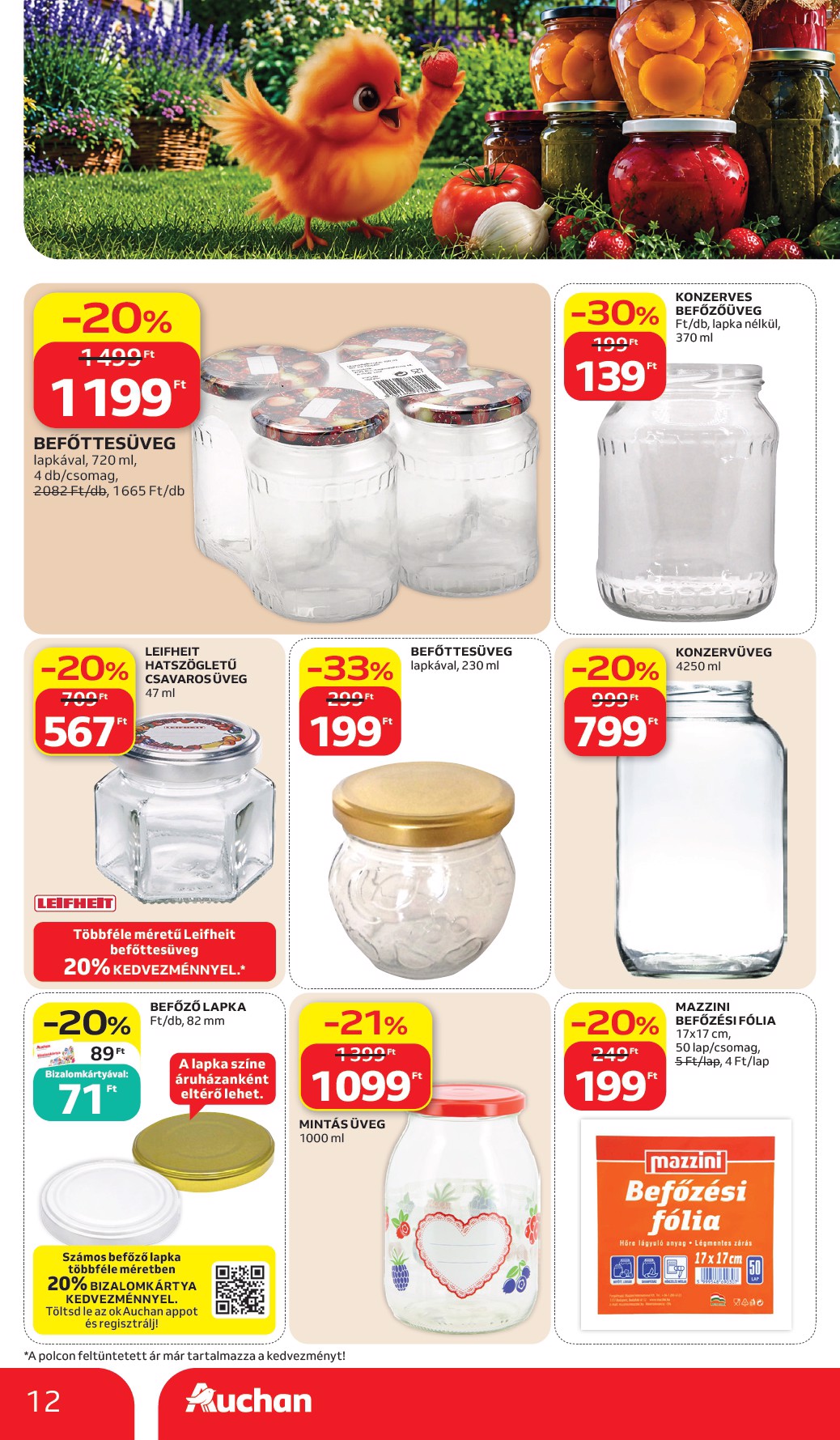 auchan - A jövőbeli Auchan Hipermarket akciós újság csütörtöktől 2026.07.02.-tól szerdától 2026.07.08.-ig érvényes. - page: 12