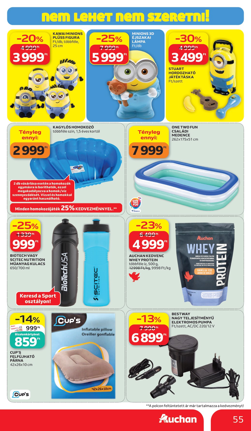 auchan - A jövőbeli Auchan Hipermarket akciós újság csütörtöktől 2026.07.02.-tól szerdától 2026.07.08.-ig érvényes. - page: 55