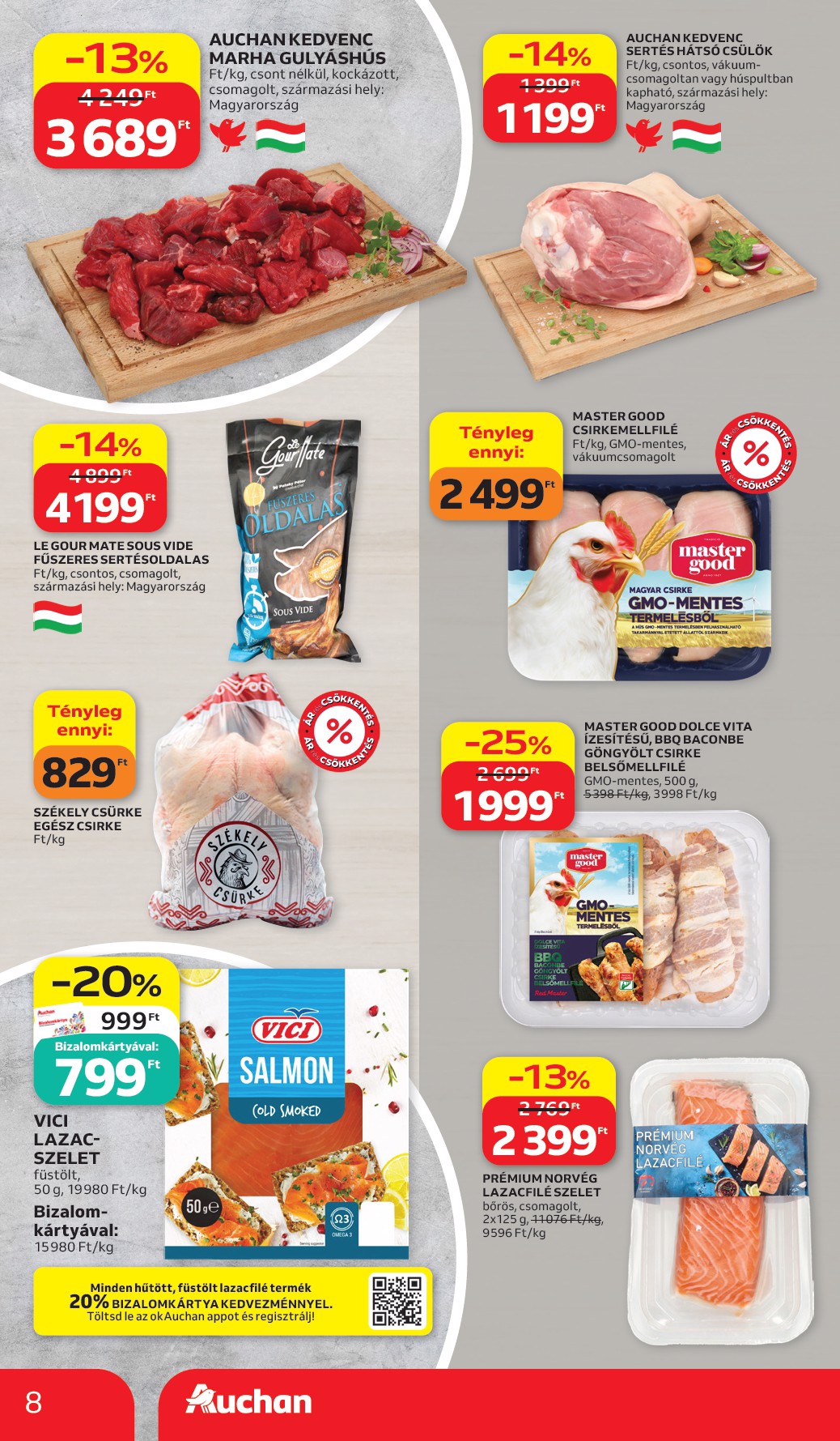 auchan - A jövőbeli Auchan Hipermarket akciós újság csütörtöktől 2026.07.02.-tól szerdától 2026.07.08.-ig érvényes. - page: 8