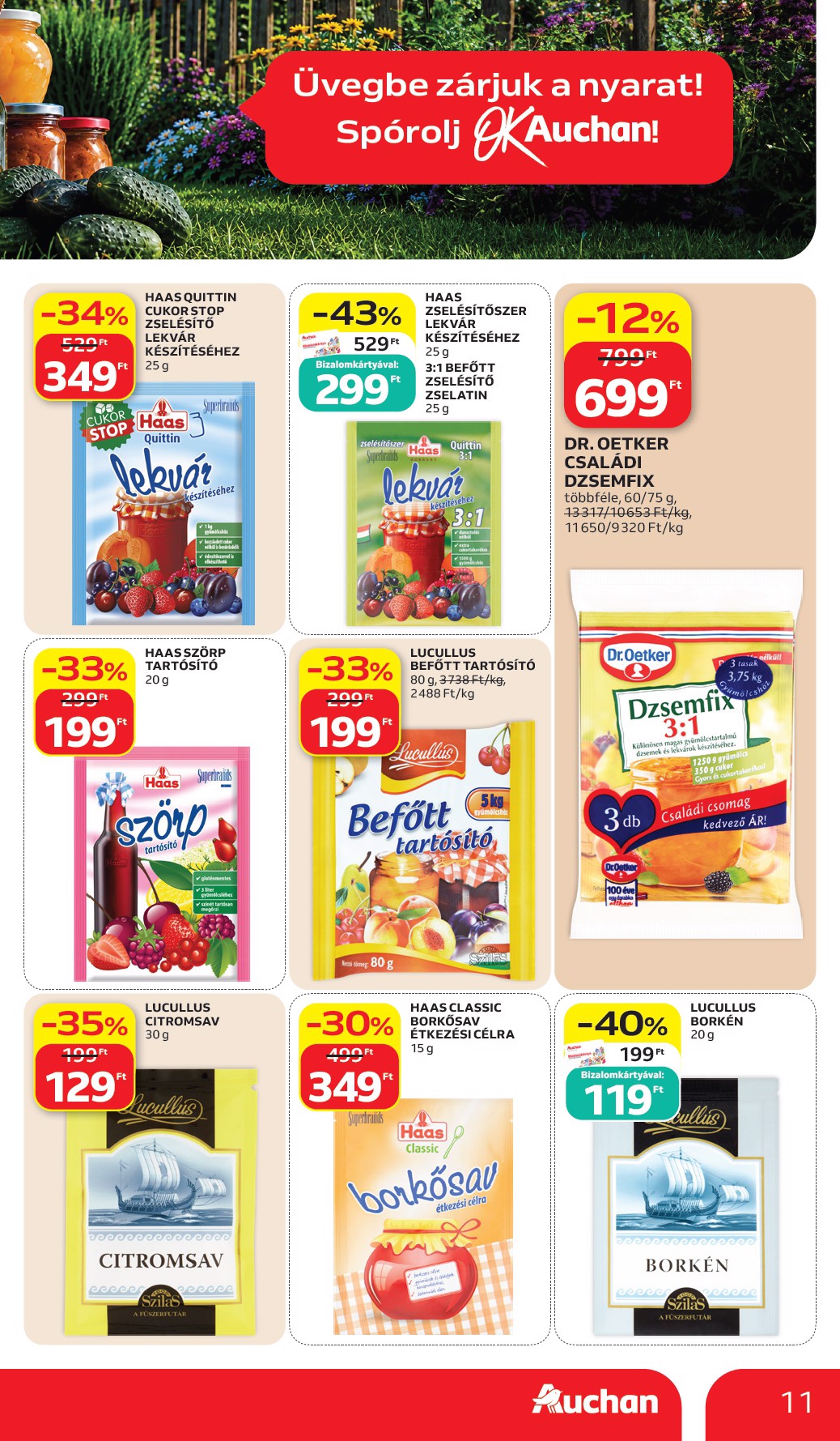 auchan - A jövőbeli Auchan Hipermarket akciós újság csütörtöktől 2026.07.02.-tól szerdától 2026.07.08.-ig érvényes. - page: 11