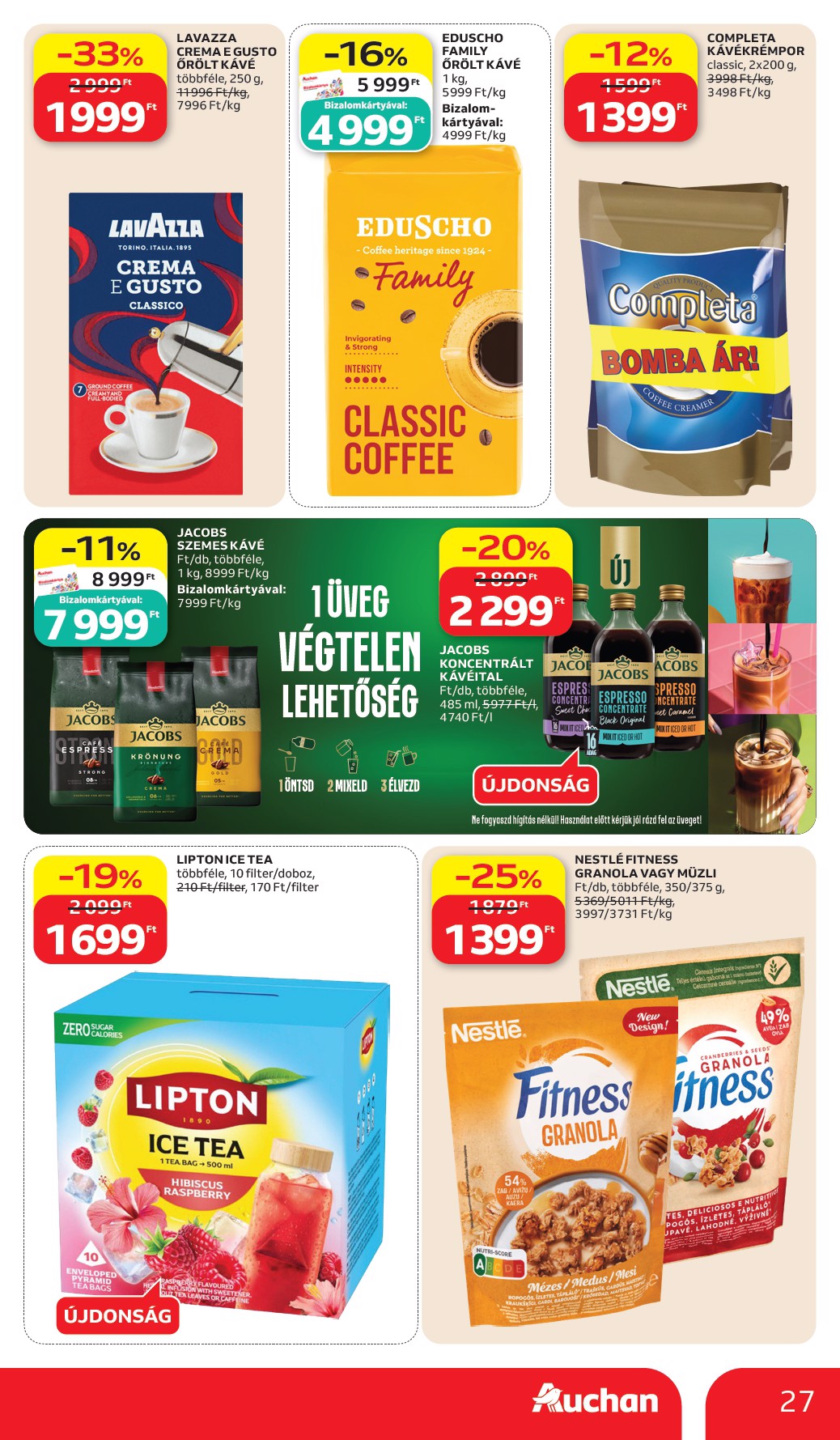 auchan - A jövőbeli Auchan Hipermarket akciós újság csütörtöktől 2026.07.02.-tól szerdától 2026.07.08.-ig érvényes. - page: 27
