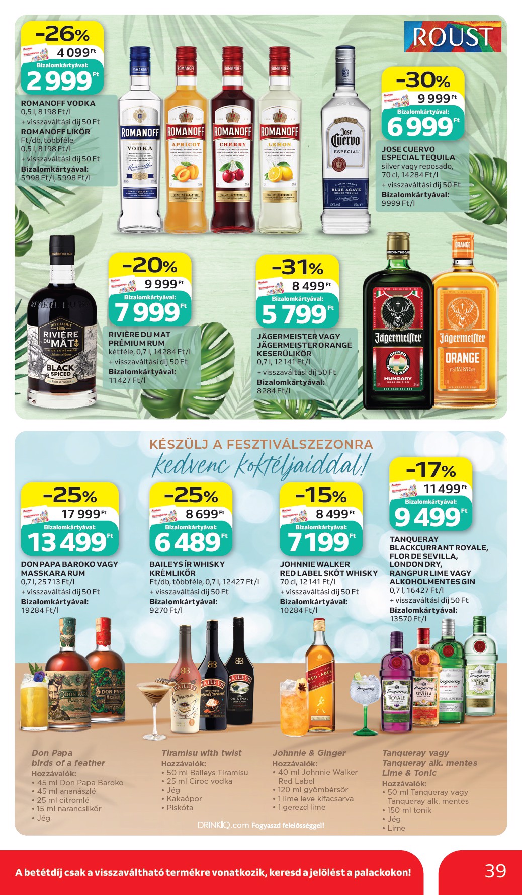 auchan - A jövőbeli Auchan Hipermarket akciós újság csütörtöktől 2026.07.02.-tól szerdától 2026.07.08.-ig érvényes. - page: 39