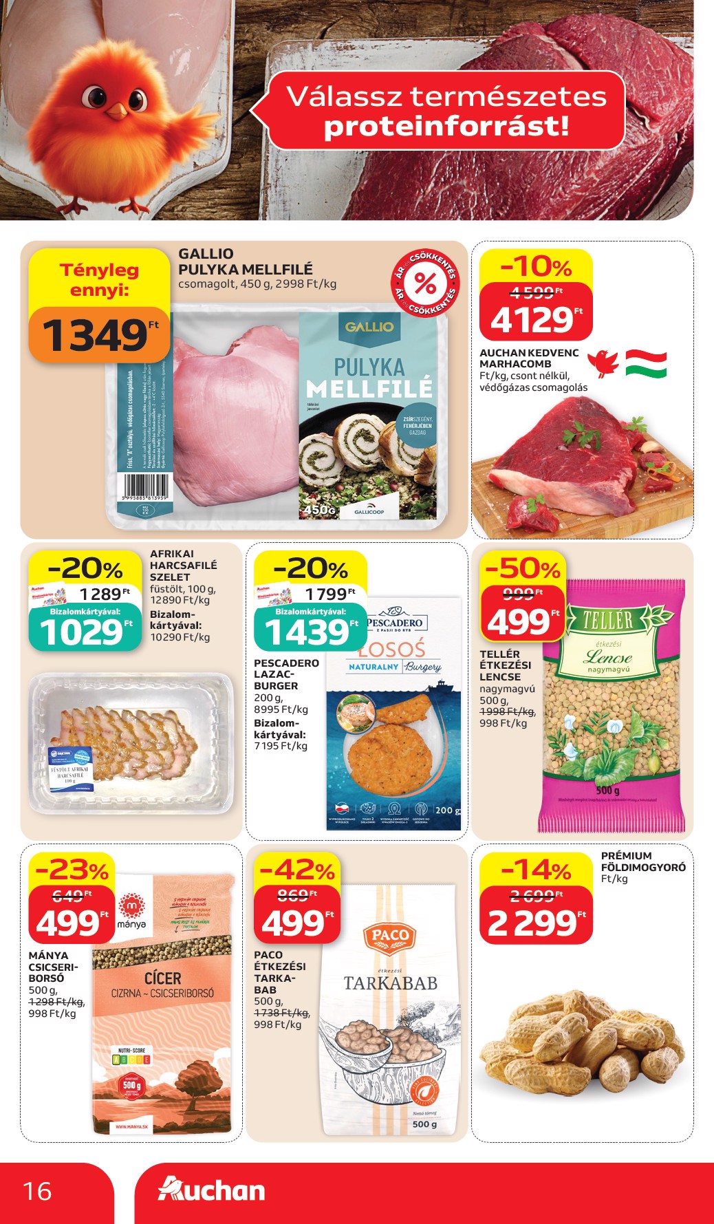 auchan - A jövőbeli Auchan Hipermarket akciós újság csütörtöktől 2026.07.02.-tól szerdától 2026.07.08.-ig érvényes. - page: 16