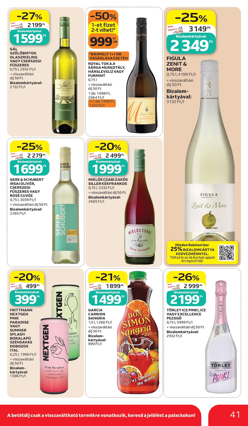 auchan - A jövőbeli Auchan Hipermarket akciós újság csütörtöktől 2026.07.02.-tól szerdától 2026.07.08.-ig érvényes. - page: 41