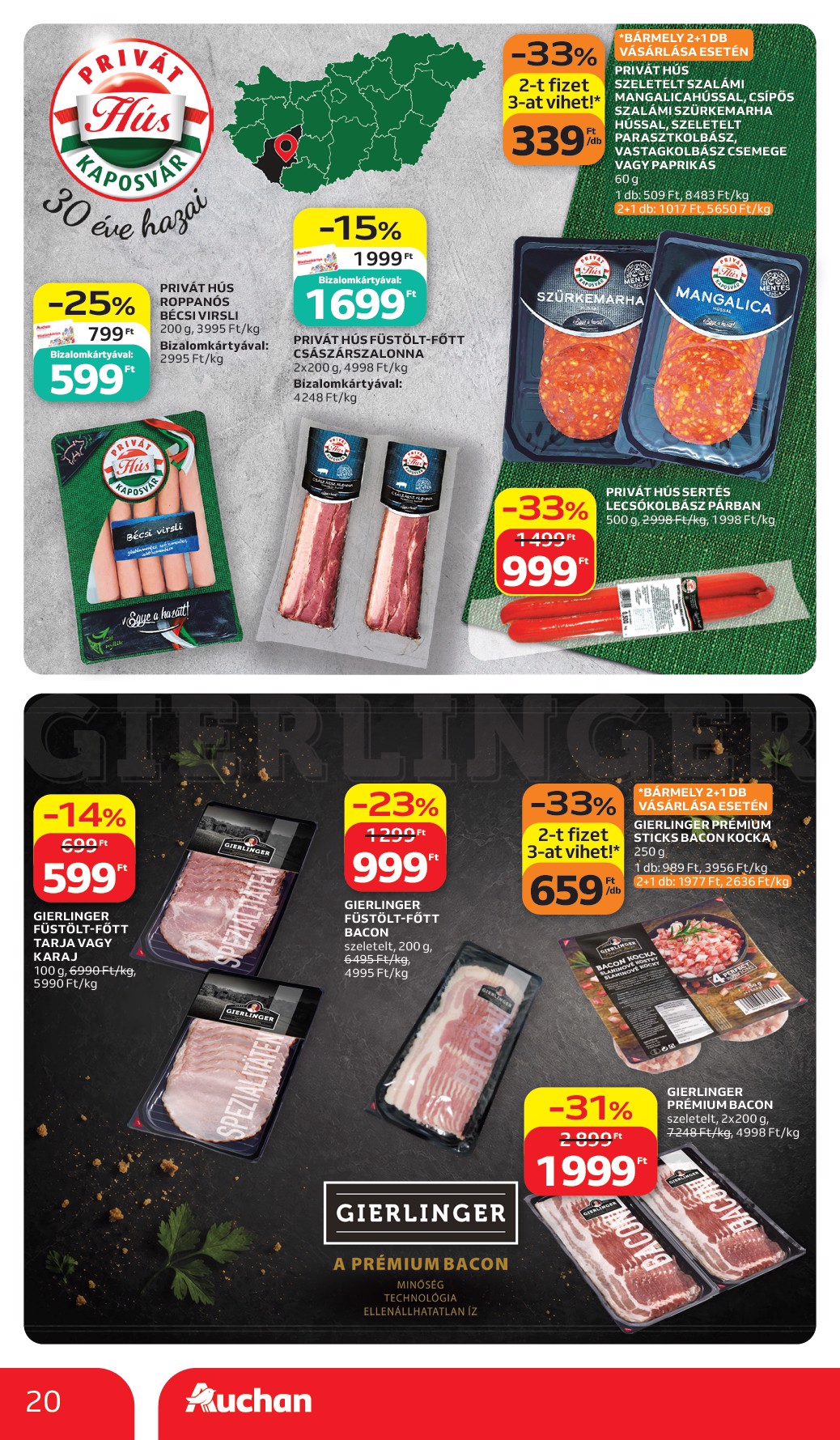 auchan - A jövőbeli Auchan Hipermarket akciós újság csütörtöktől 2026.07.02.-tól szerdától 2026.07.08.-ig érvényes. - page: 20